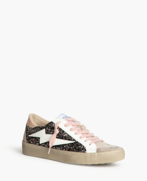 Zapatillas Casual para Mujer con Detalles Brillantes y Estrella Azul, combina confort y estilo.Corina