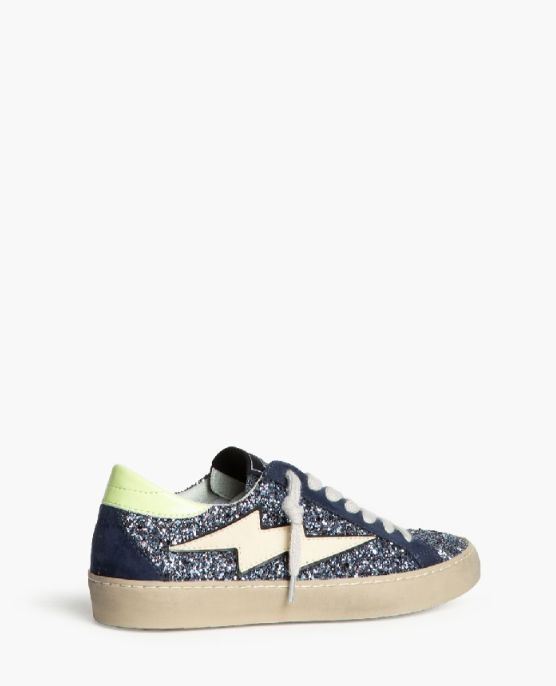 Zapatillas Casual para Mujer con Detalles Brillantes y Estrella Azul, combina confort y estilo.Corina