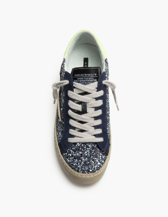 Zapatillas Casual para Mujer con Detalles Brillantes y Estrella Azul, combina confort y estilo.Corina