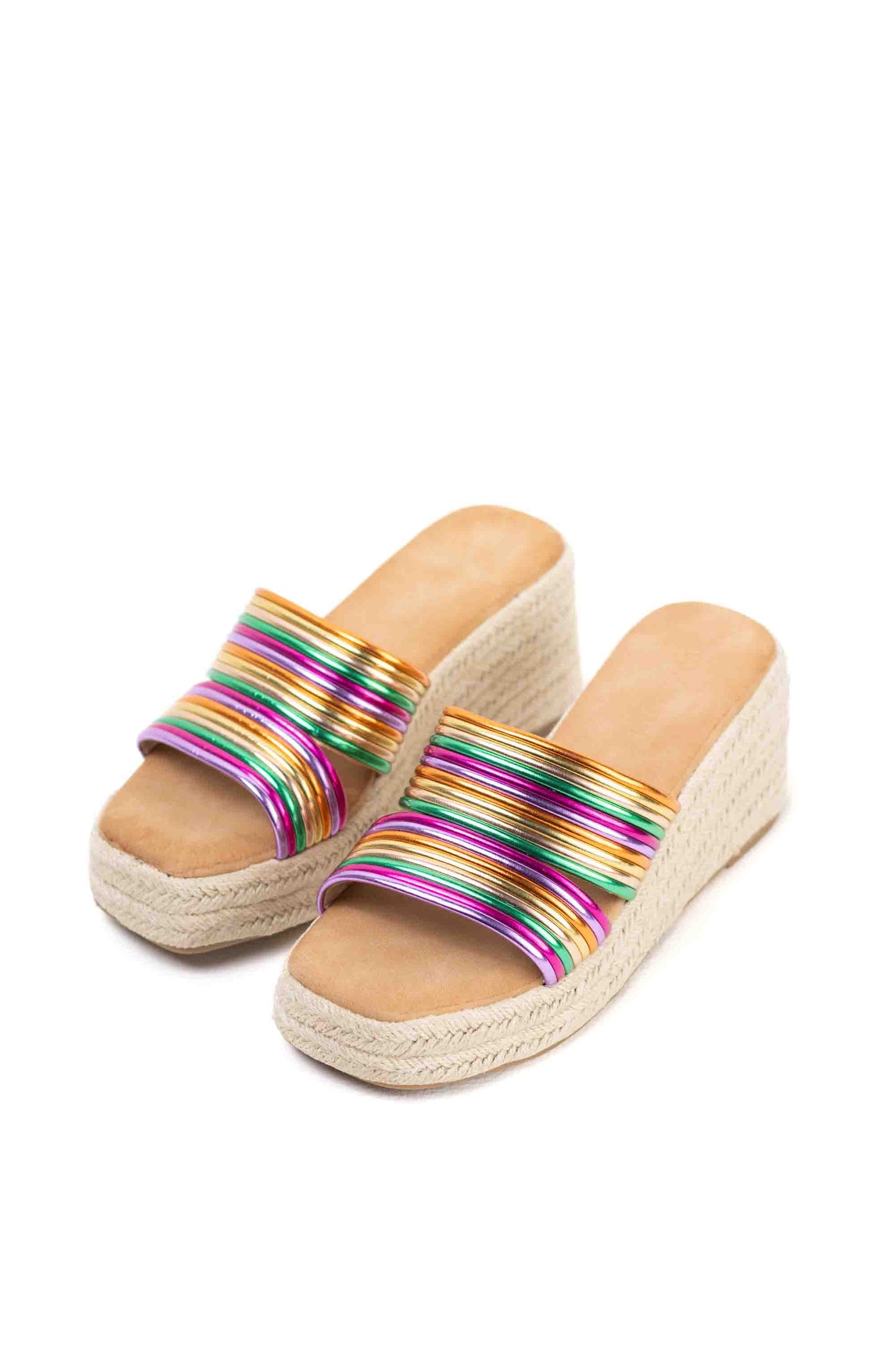 sandalias cunas espartos mujer con plataforma MULTI 37