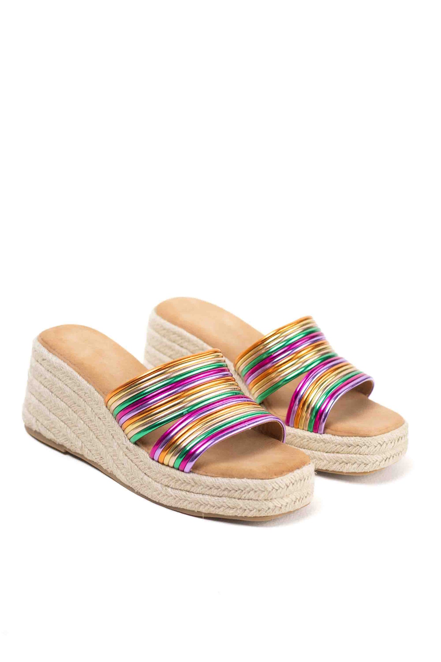 sandalias cunas espartos mujer con plataforma MULTI 38