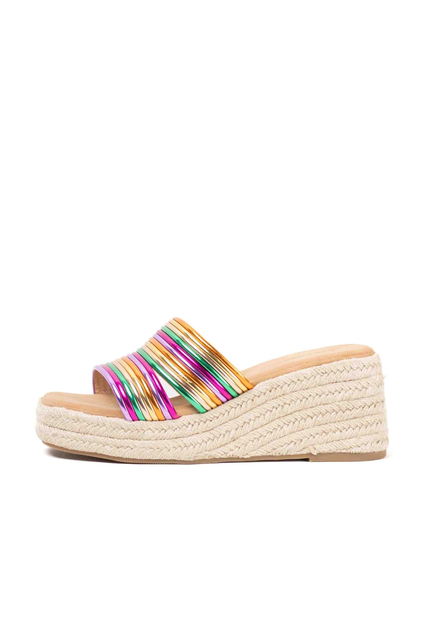 sandalias cunas espartos mujer con plataforma MULTI 39
