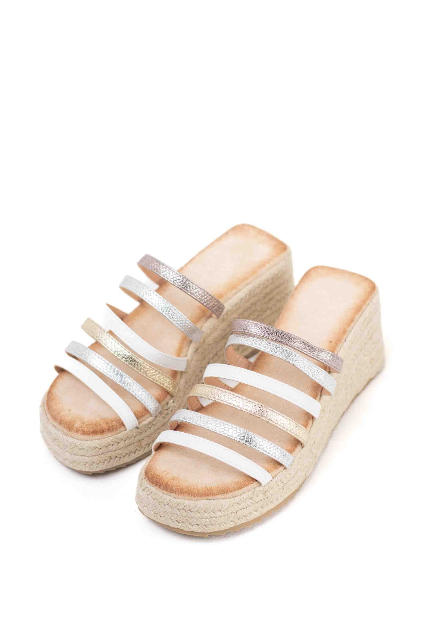 sandalias cunas espartos mujer plantilla almohadilla Blanco 37