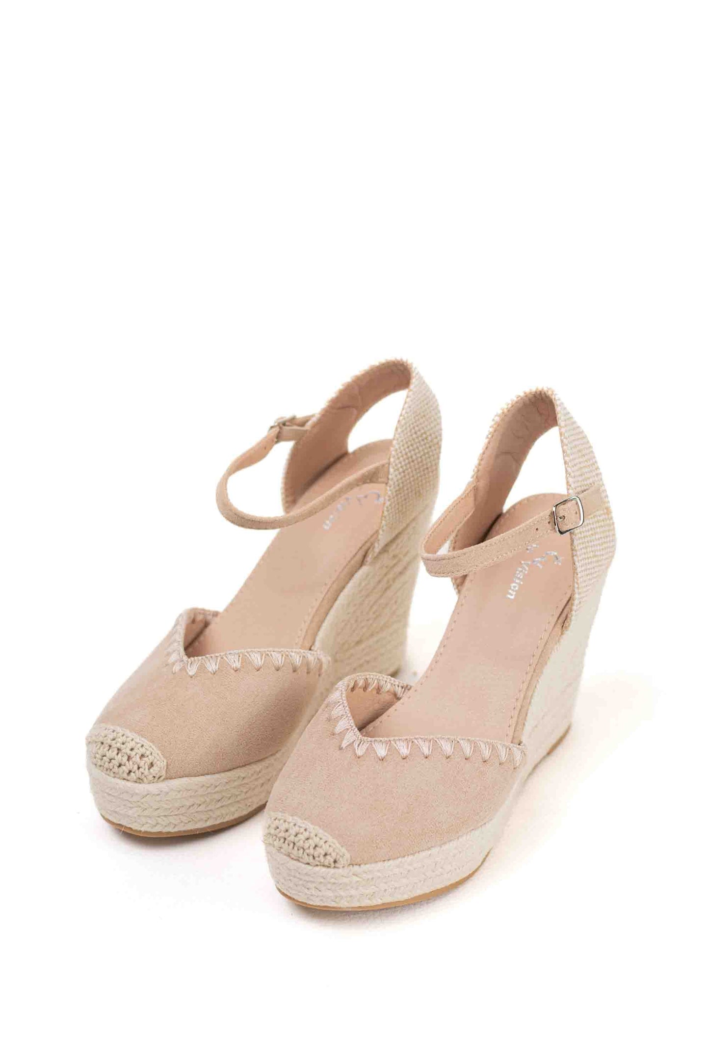 alpargatas cunas espartos altas con plataforma color Plateado talla 41