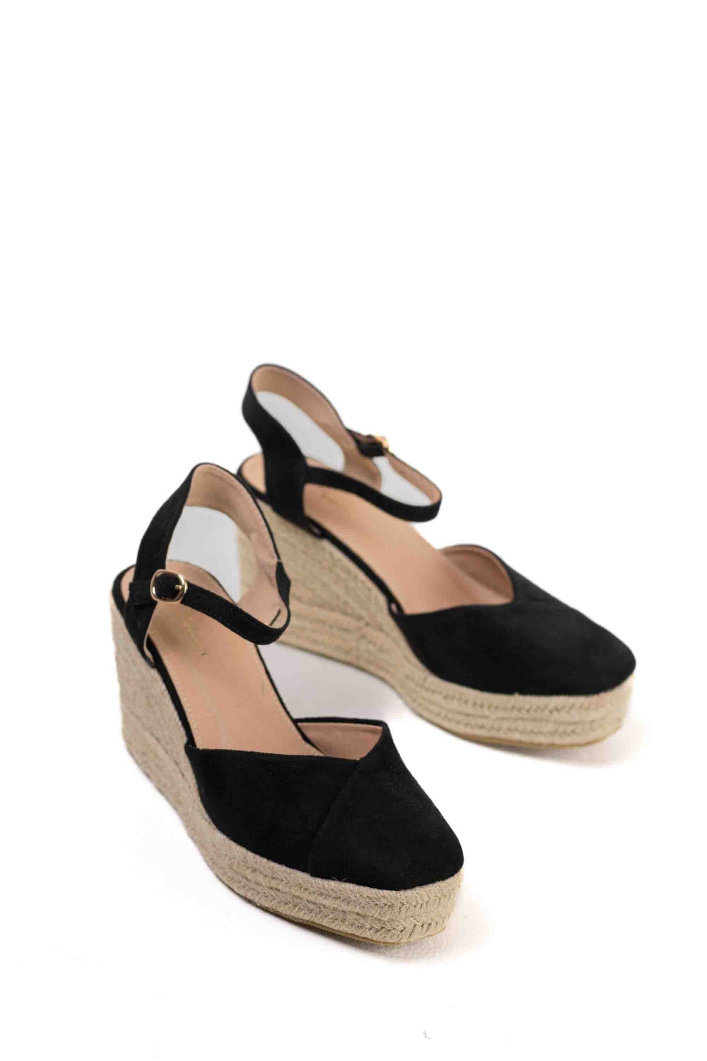 alpargatas cunas espartos altas mujer con plataforma super ligeras color Plateado talla 39