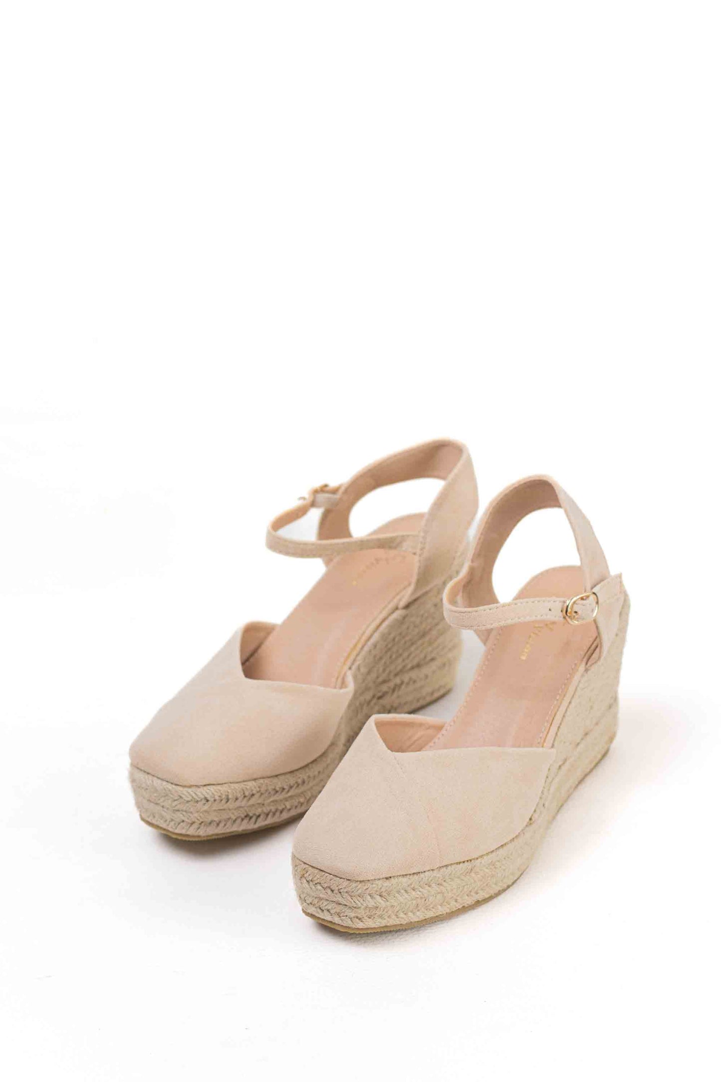 alpargatas cunas espartos altas mujer con plataforma super ligeras color Beige talla 40