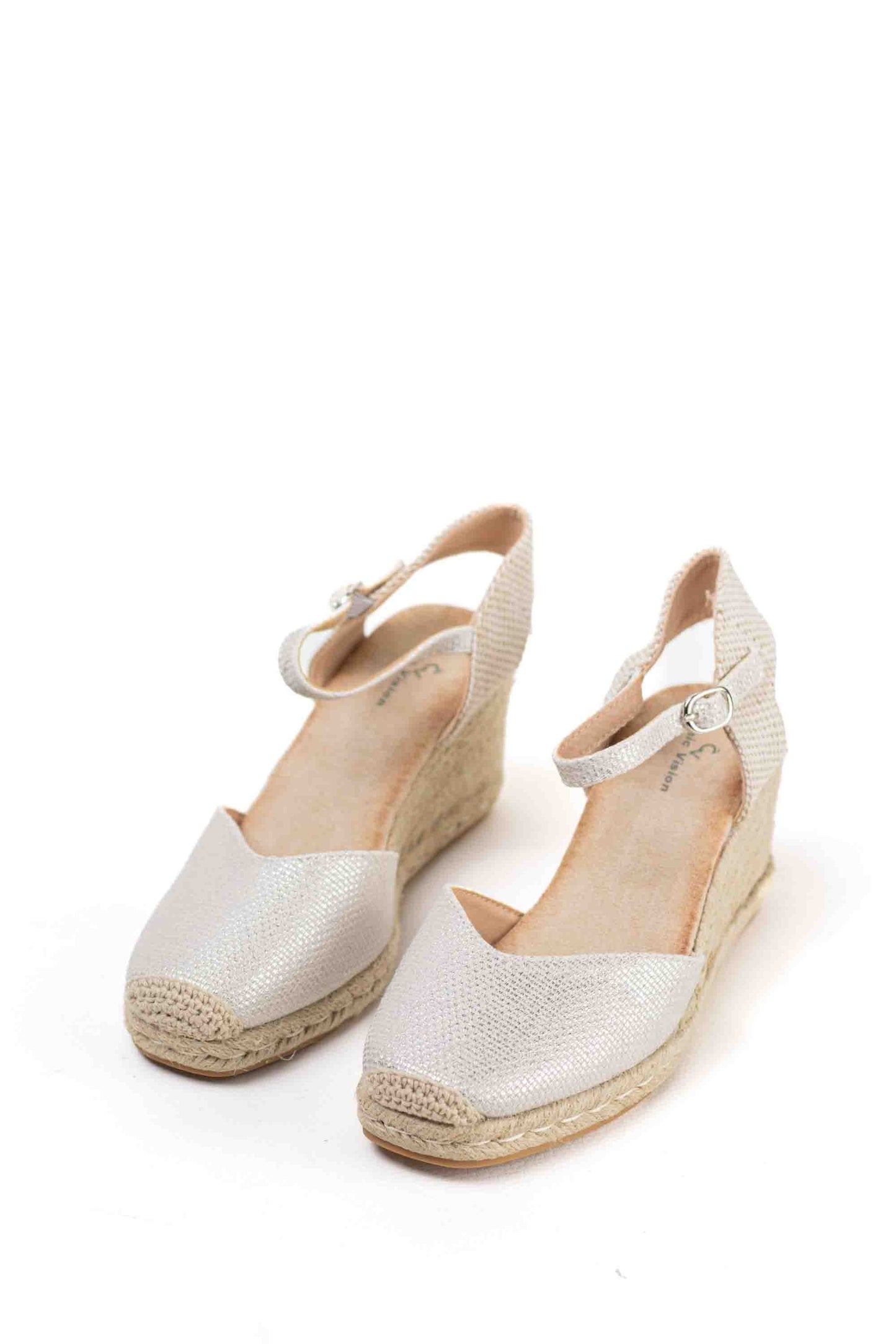 alpargatas doradas mujer cuna altas de espartos con plataforma con plantilla almohadilla color Dorado talla 41