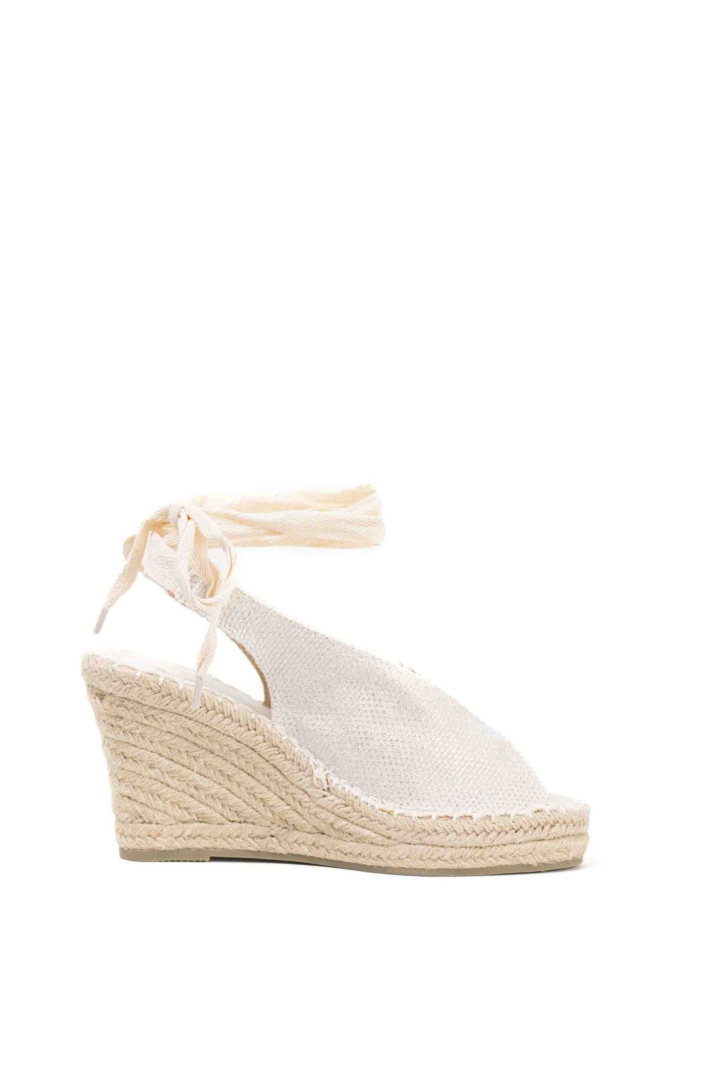 alpargatas cunas espartos altas con plataforma con cintas estilo bohemia Verde 39