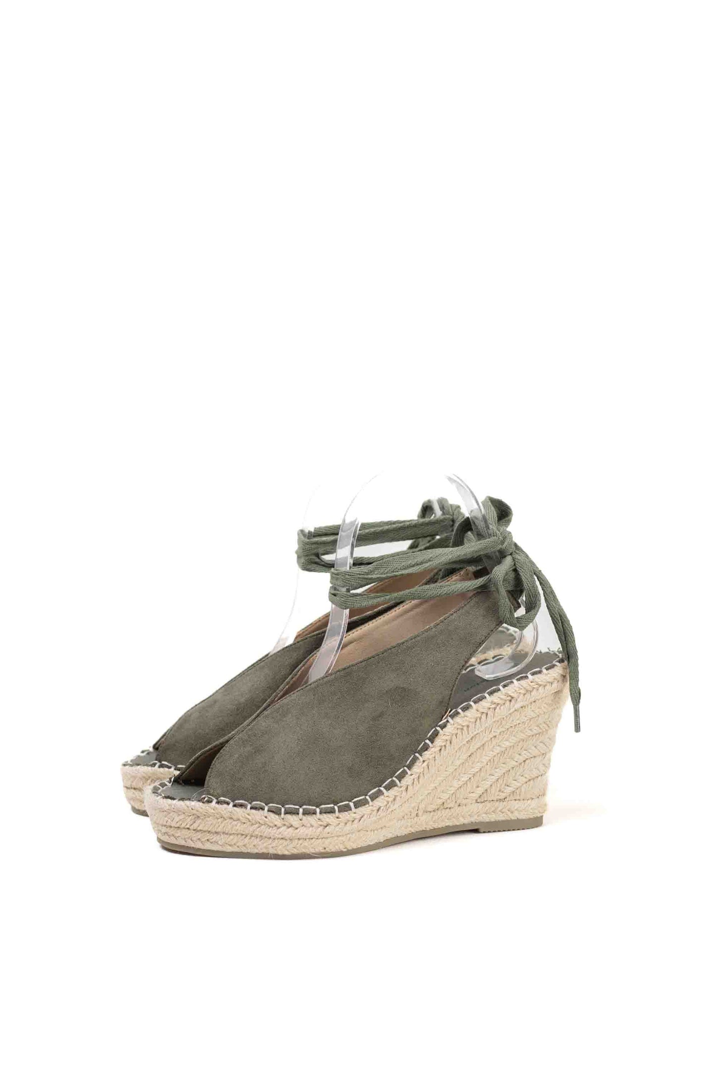 alpargatas cunas espartos altas con plataforma con cintas estilo bohemia Negro 38