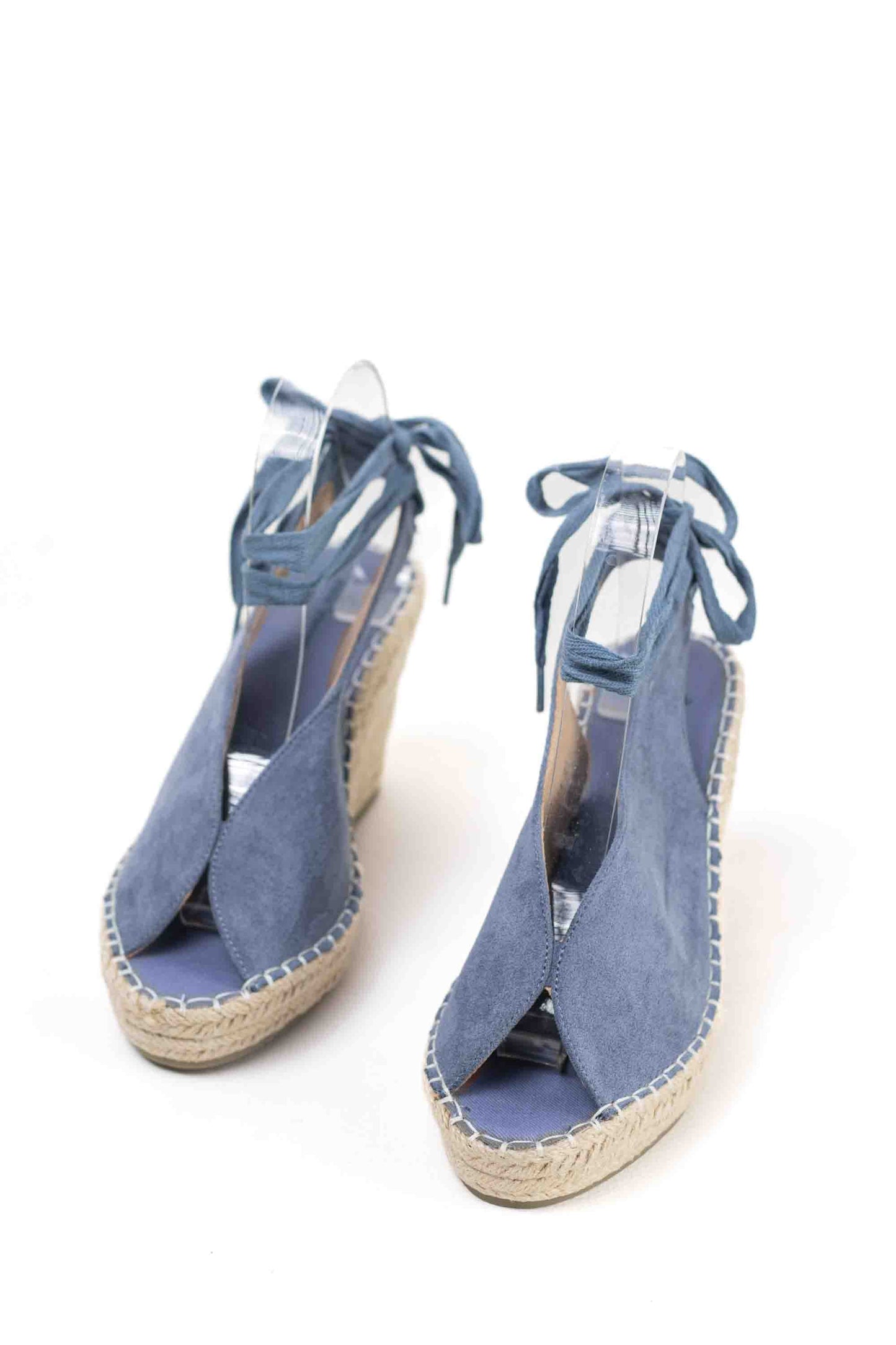 alpargatas cunas espartos altas con plataforma con cintas estilo bohemia Beige 38