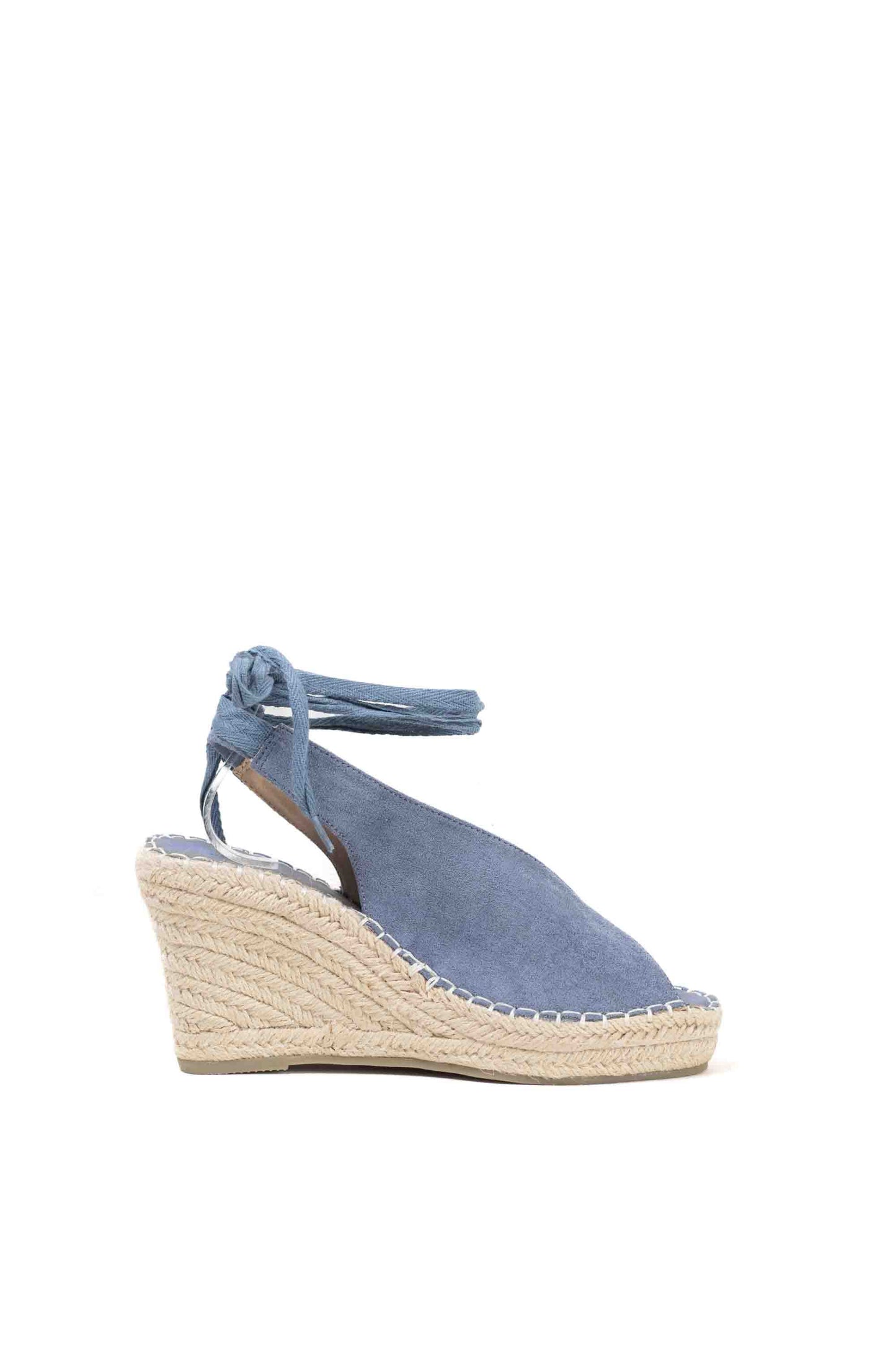alpargatas cunas espartos altas con plataforma con cintas estilo bohemia Beige 40