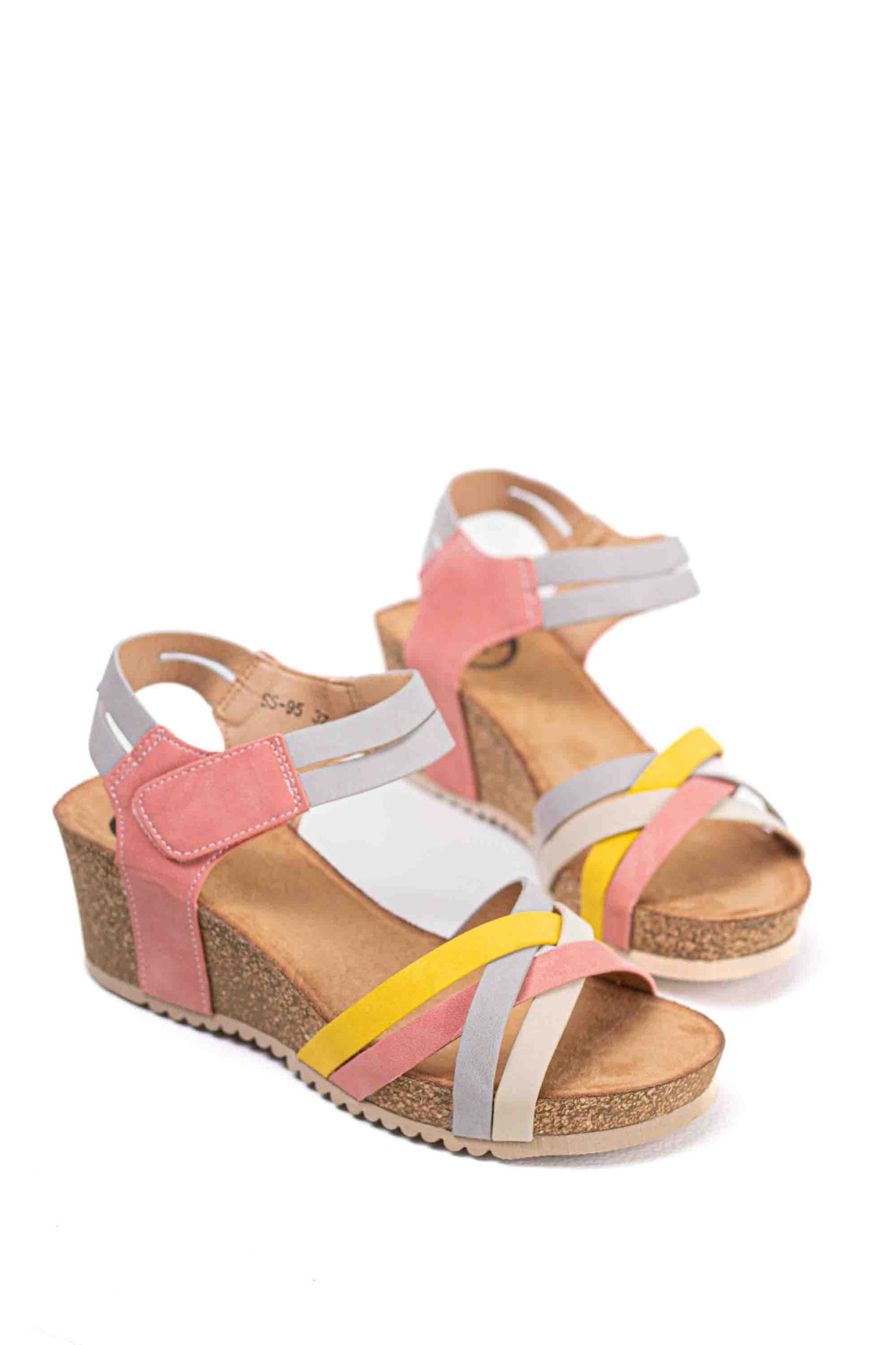 Sandalias mujer de Cuña Multicolor y plataforma para verano