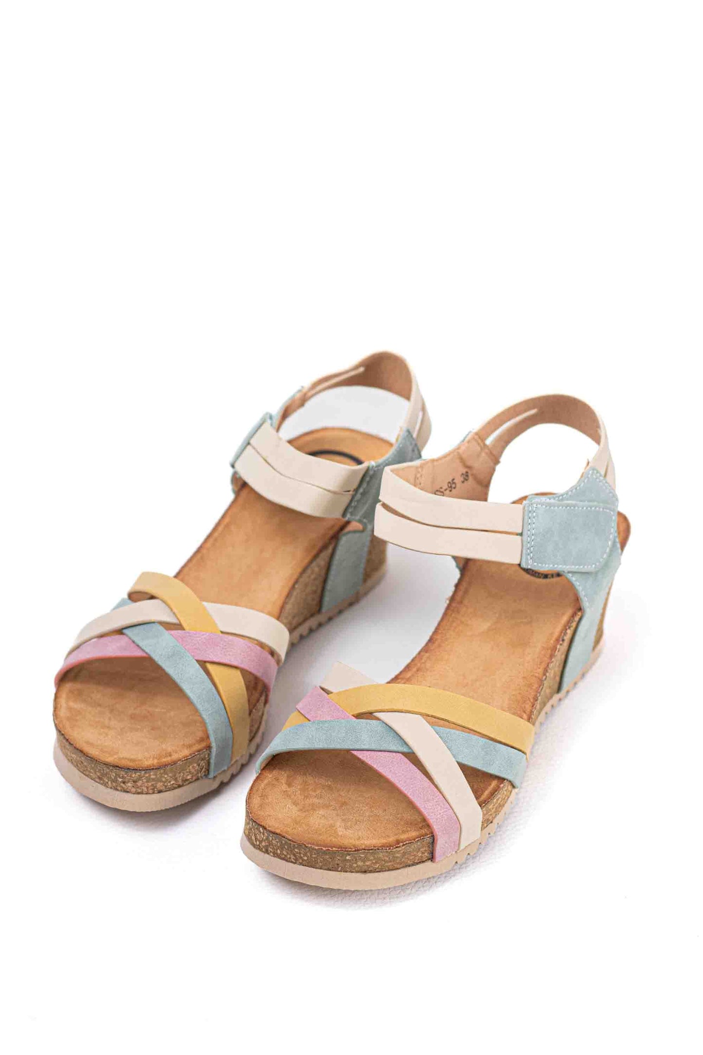 Sandalias mujer de Cuña Multicolor y plataforma para verano