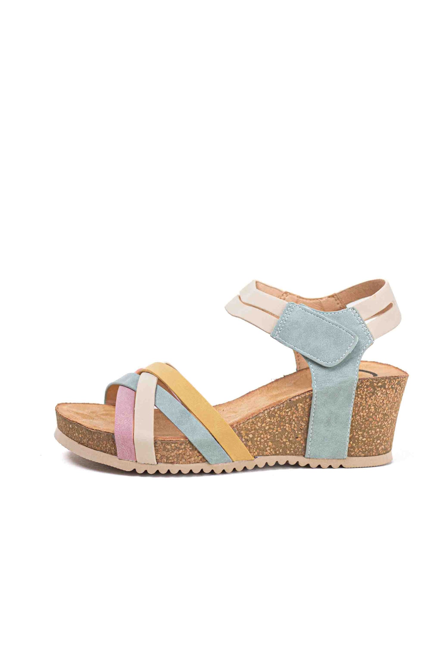Sandalias mujer de Cuña Multicolor y plataforma para verano