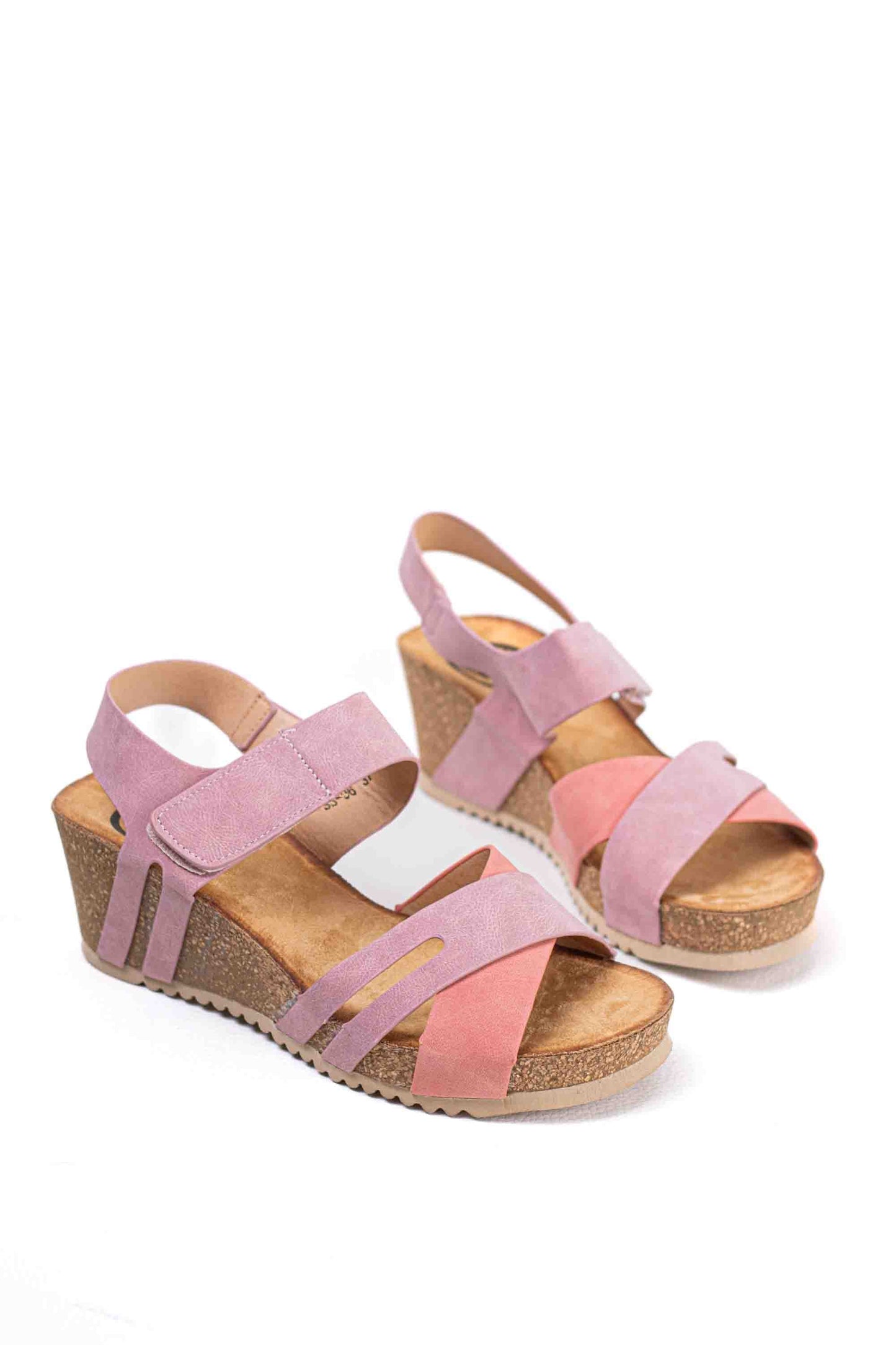 Sandalias mujer cuña Velcro y plataforma Ajustables