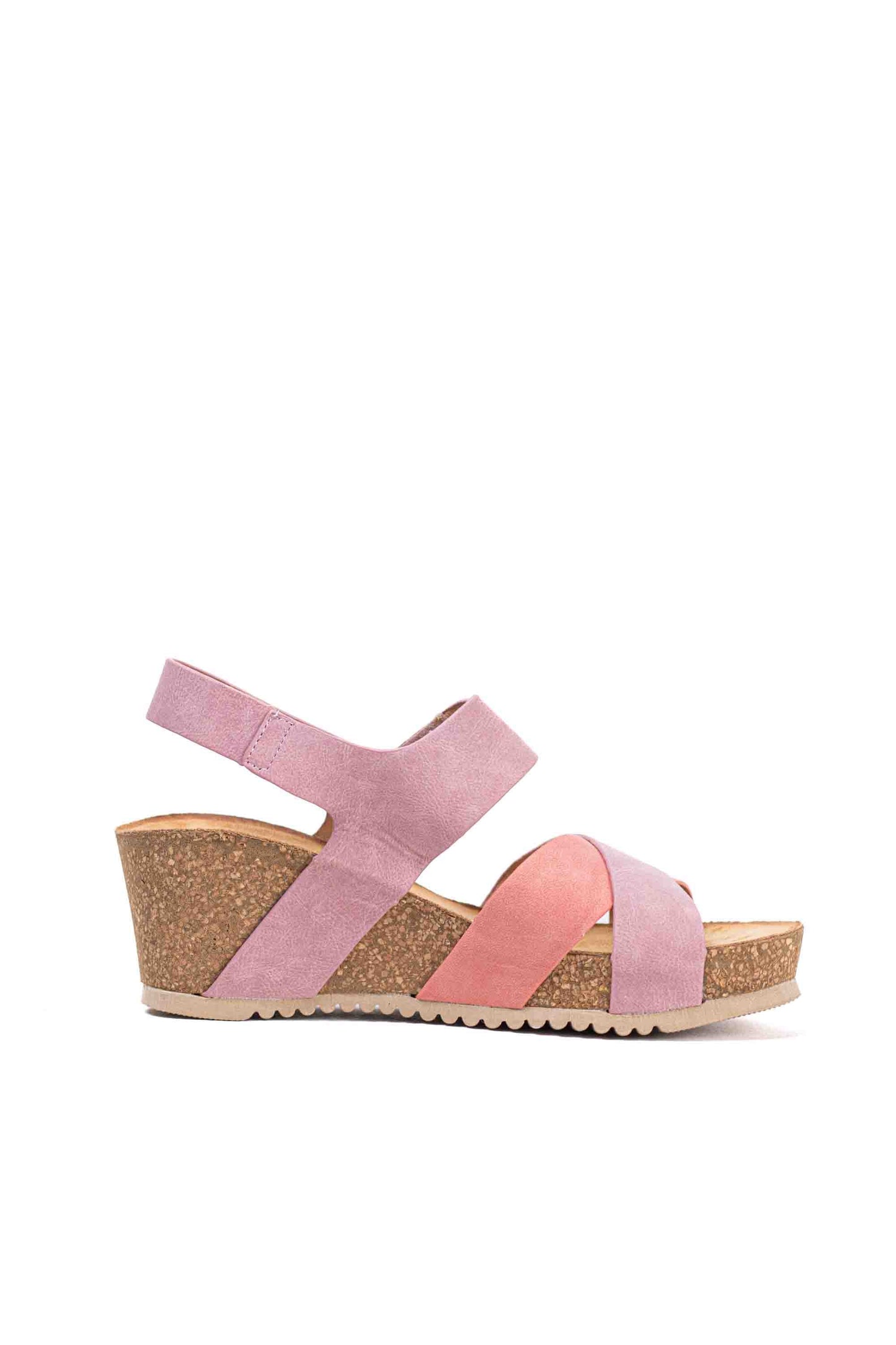 Sandalias mujer cuña Velcro y plataforma Ajustables