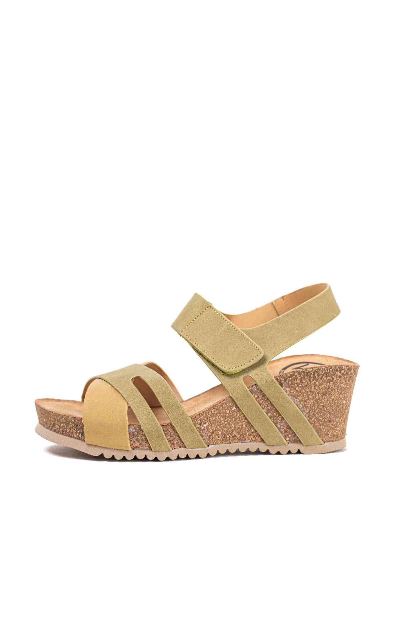 Sandalias mujer cuña Velcro y plataforma Ajustables