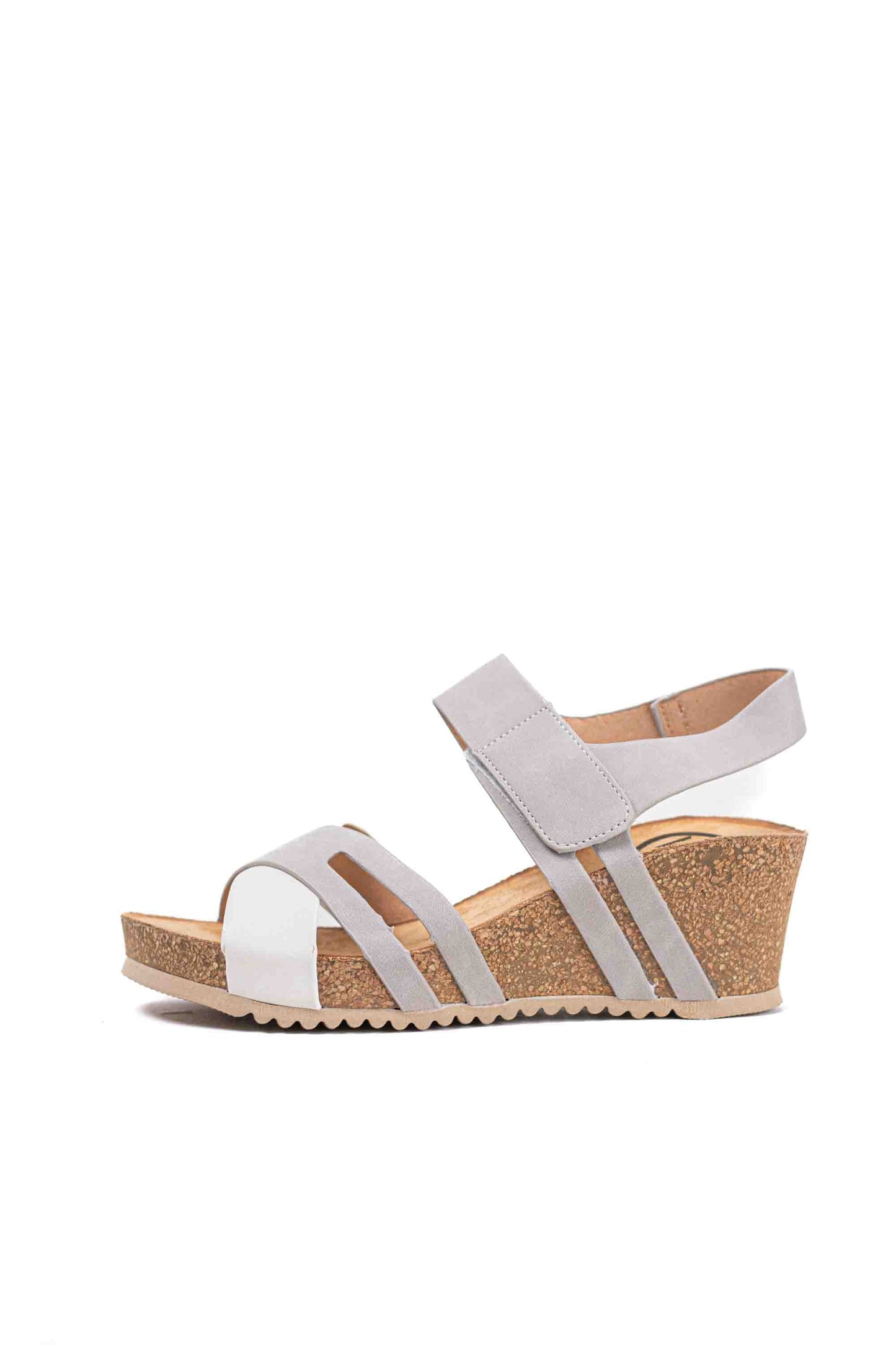 Sandalias mujer cuña Velcro y plataforma Ajustables