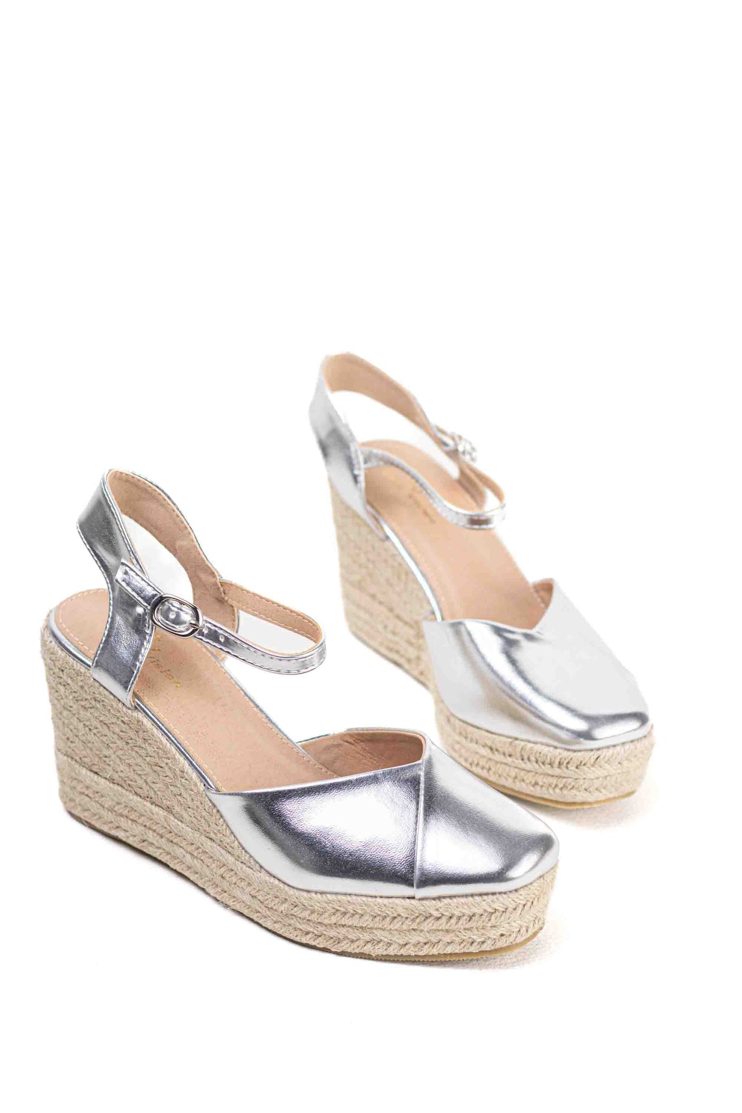 alpargatas cunas espartos altas mujer con plataforma super ligeras color Taupe talla 37