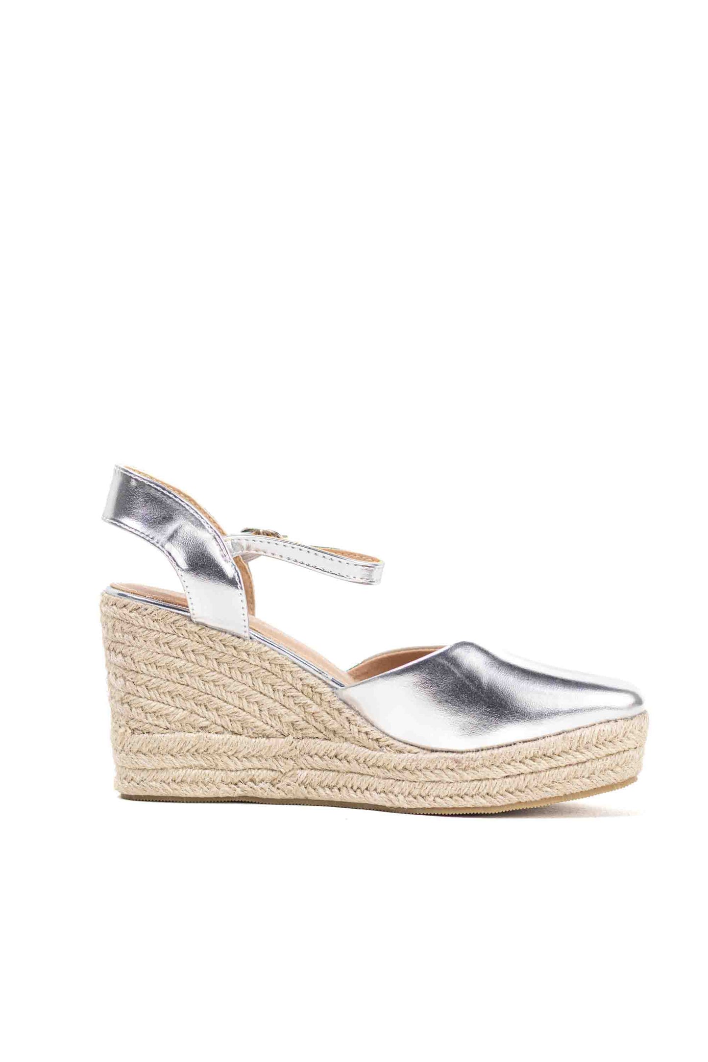 alpargatas cunas espartos altas mujer con plataforma super ligeras color Taupe talla 38