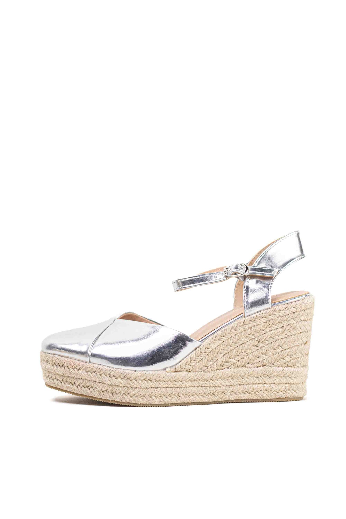 alpargatas cunas espartos altas mujer con plataforma super ligeras color Taupe talla 39