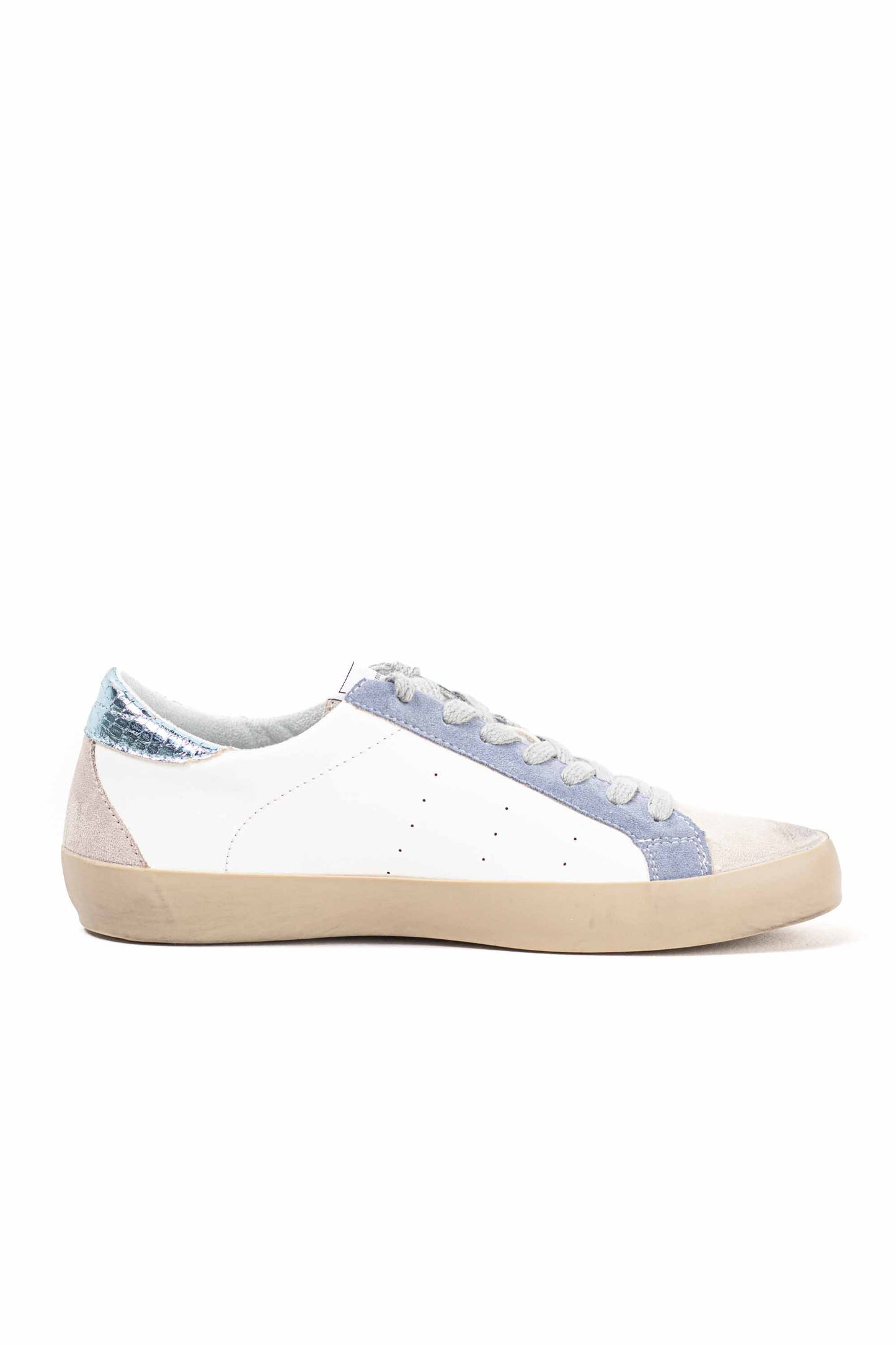 Zapatilla deportiva estilo retro en combinación de materiales Corina
