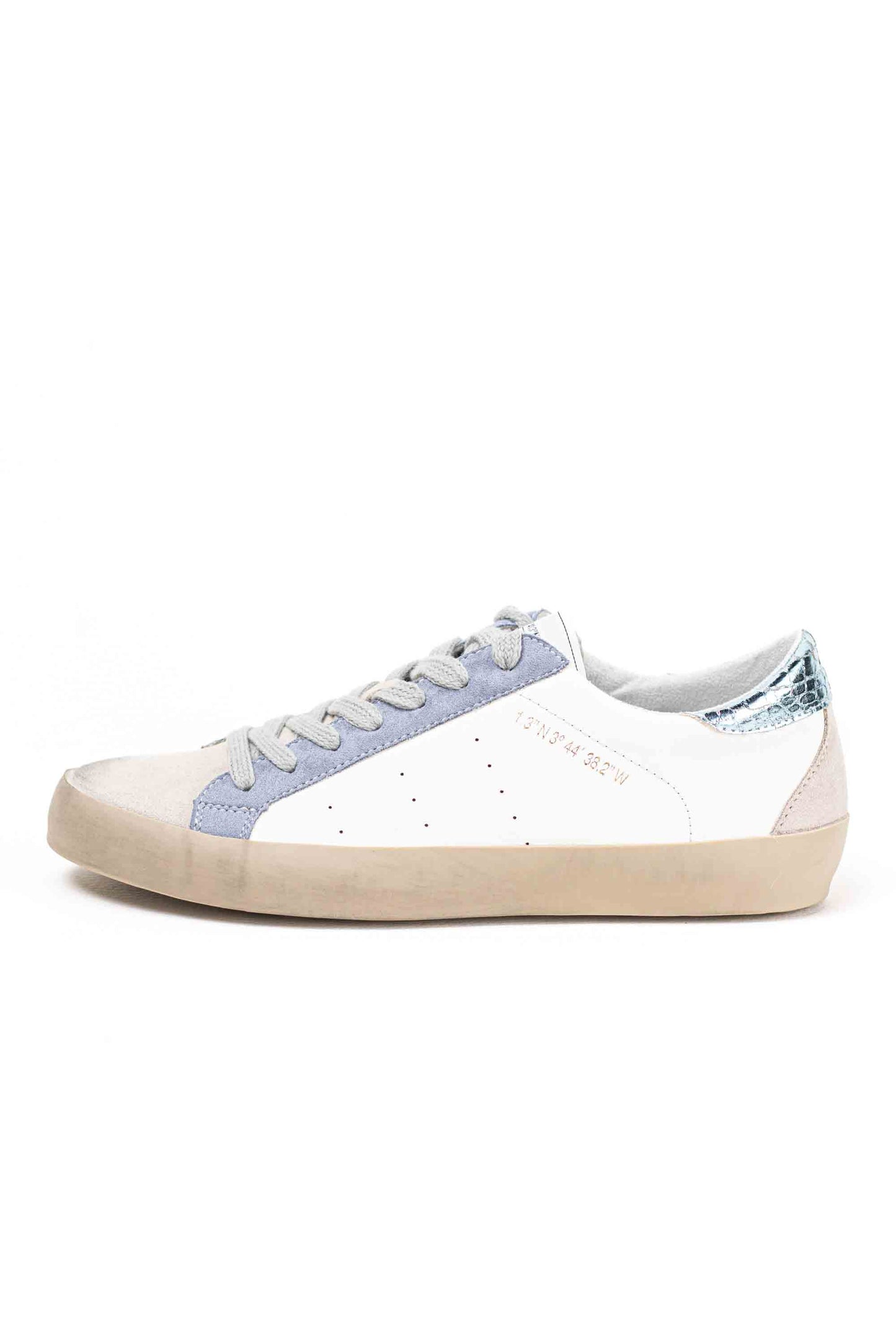 Zapatilla deportiva estilo retro en combinación de materiales Corina