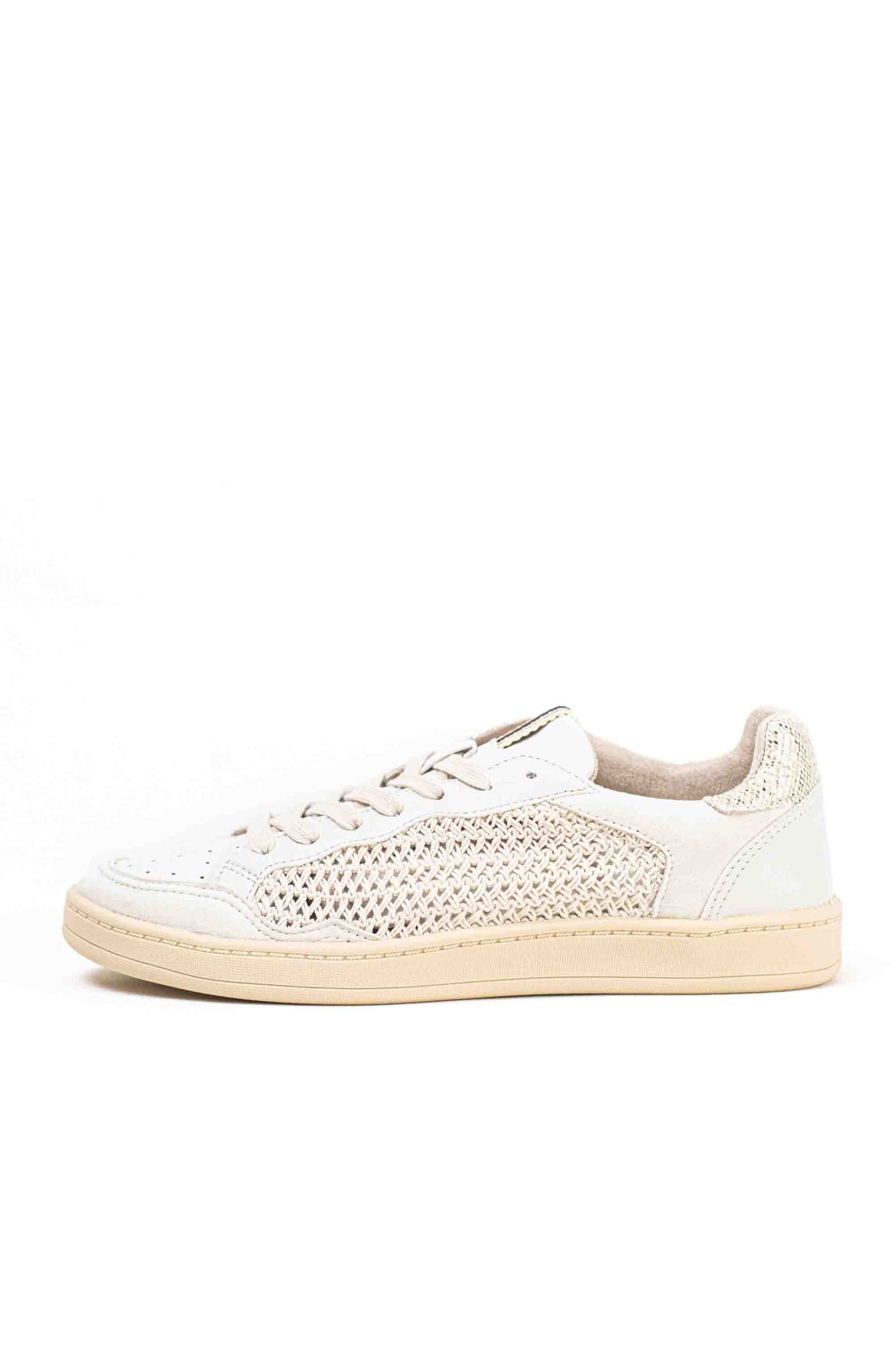 Zapatillas plataforma mujer diseño crochet Corina con suela super flexible con cordones