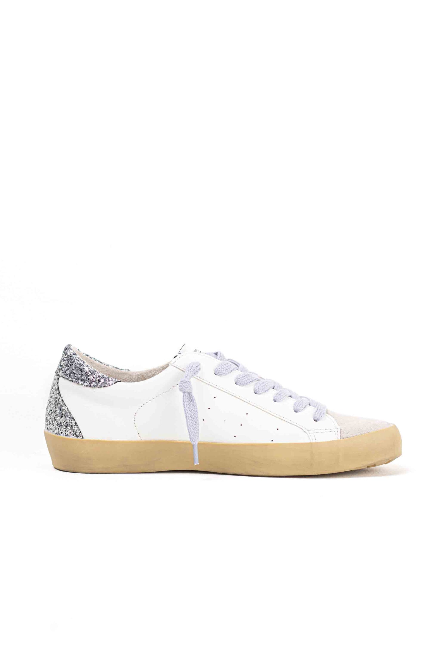 Zapatilla deportiva estilo retro en combinación de materiales Corina