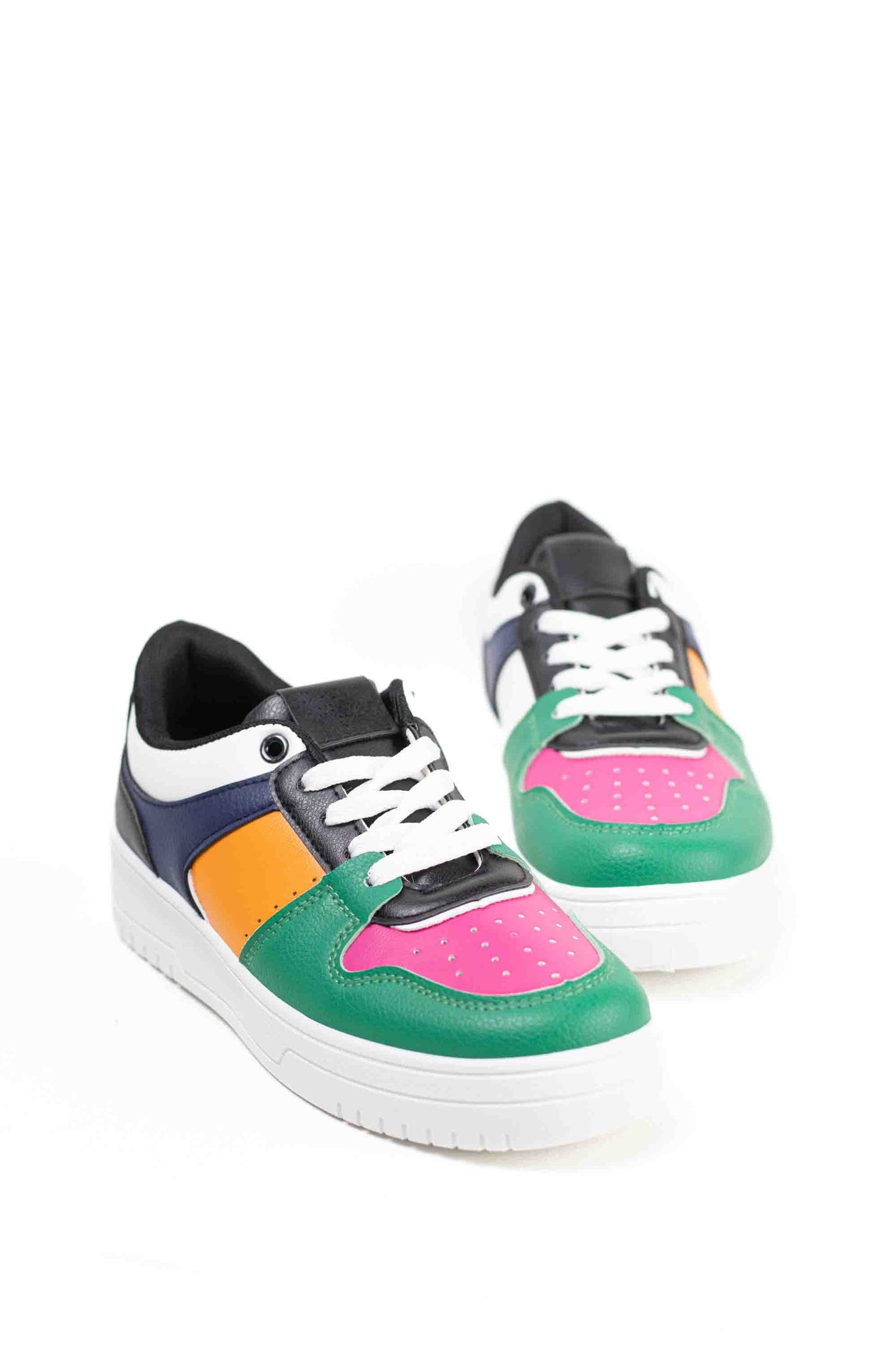 Zapatillas deportivas con plataforma mujer con cordones