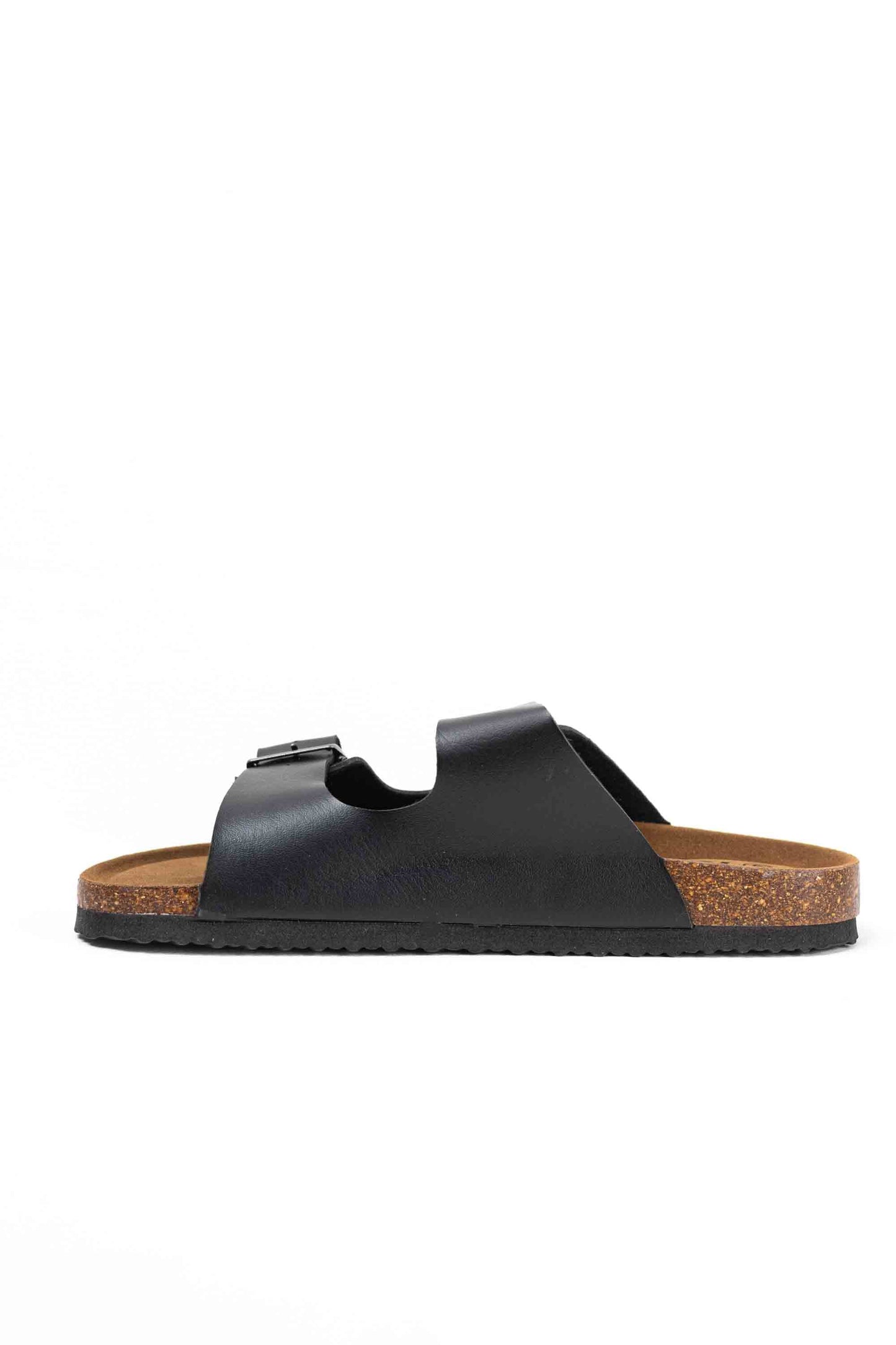 Sandalias doble hebilla para hombre con plantilla de corcho