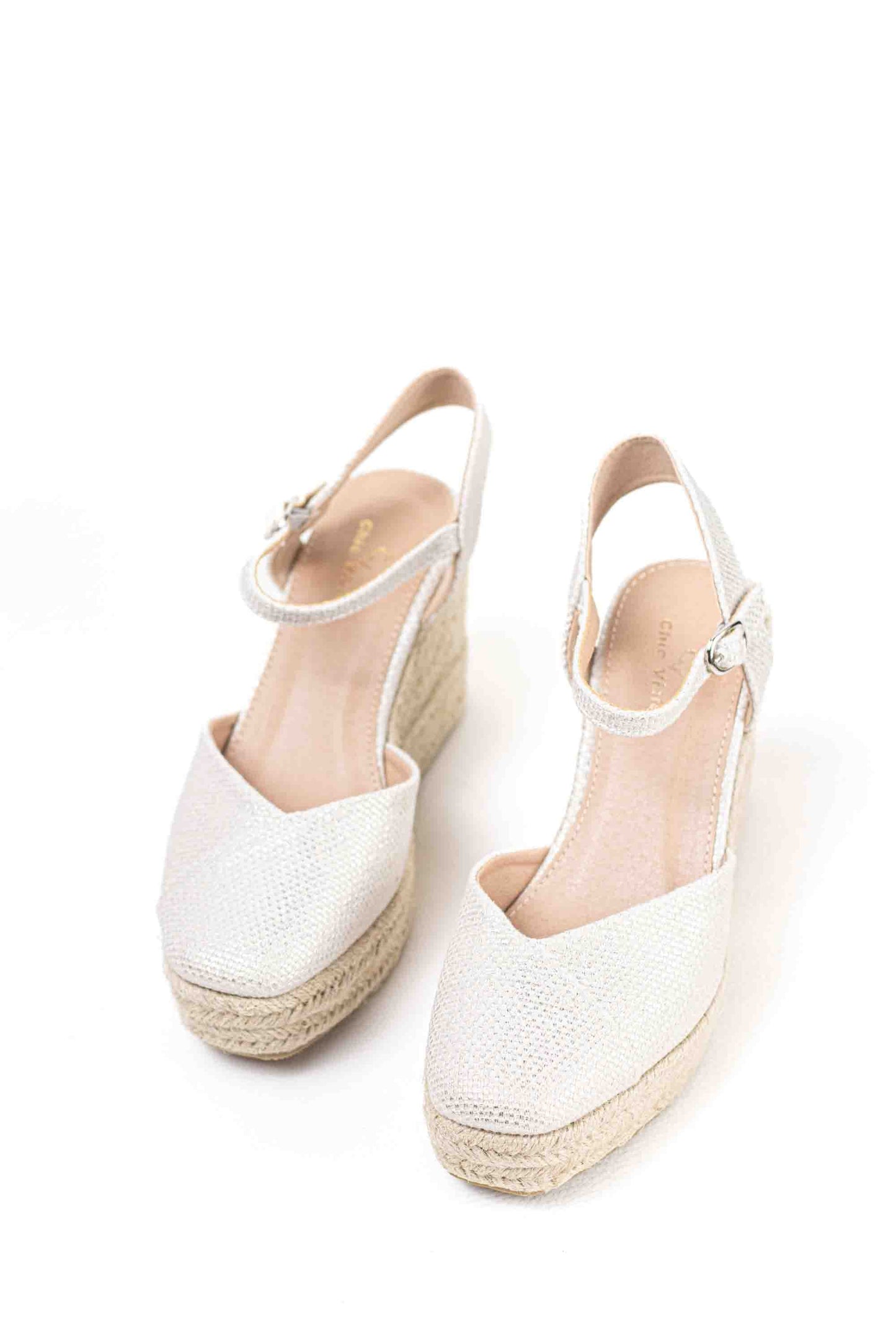 alpargatas cunas espartos altas mujer con plataforma super ligeras color Gold talla 41