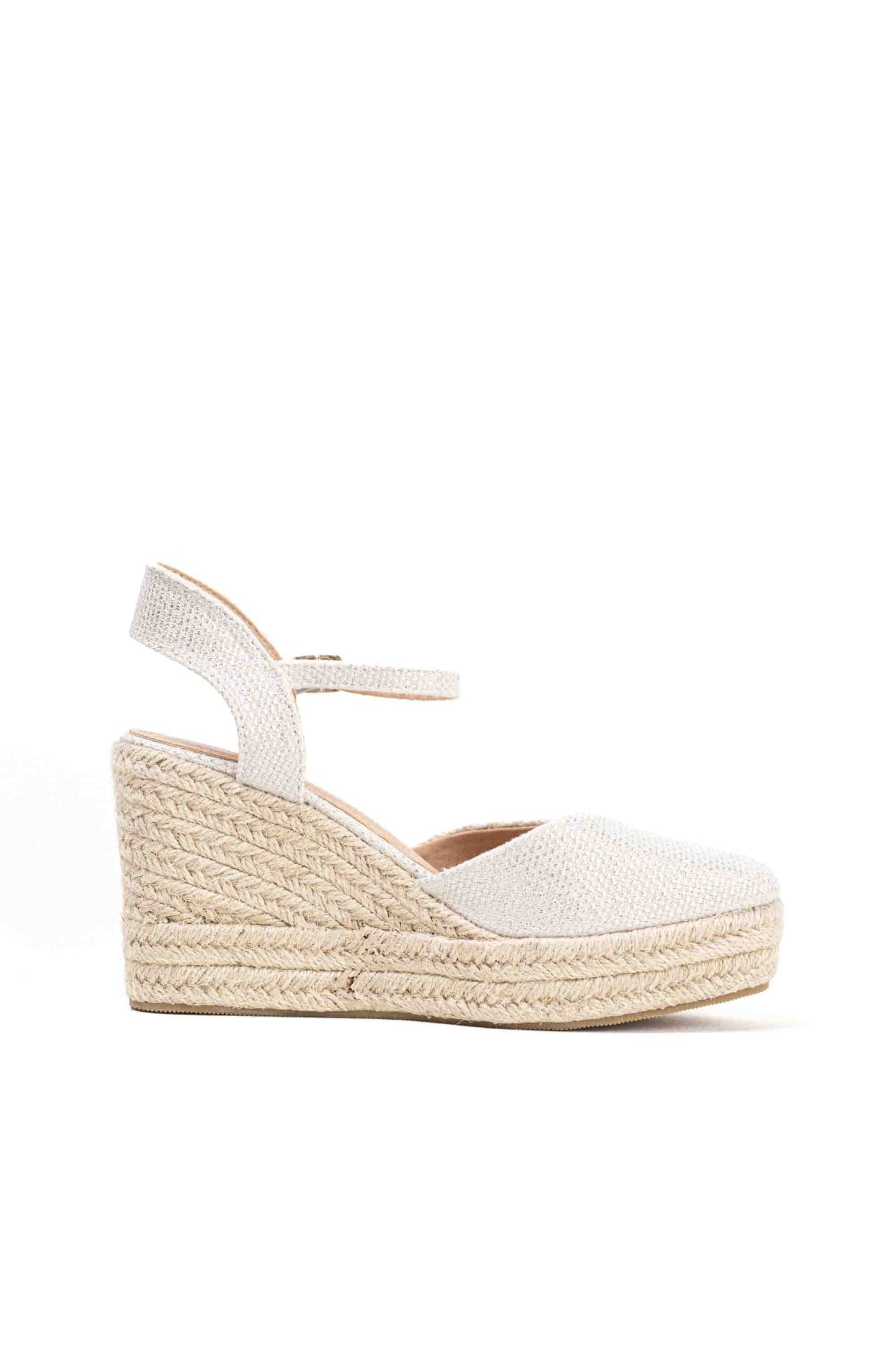 alpargatas cunas espartos altas mujer con plataforma super ligeras color Beige talla 37