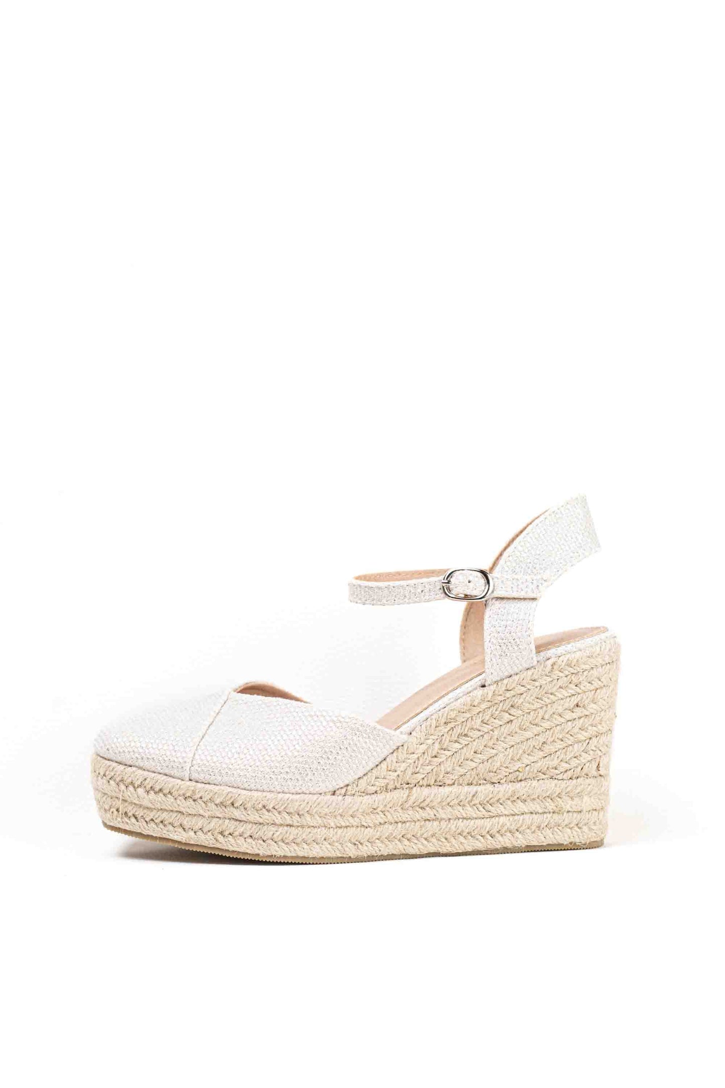 alpargatas cunas espartos altas mujer con plataforma super ligeras color Beige talla 38