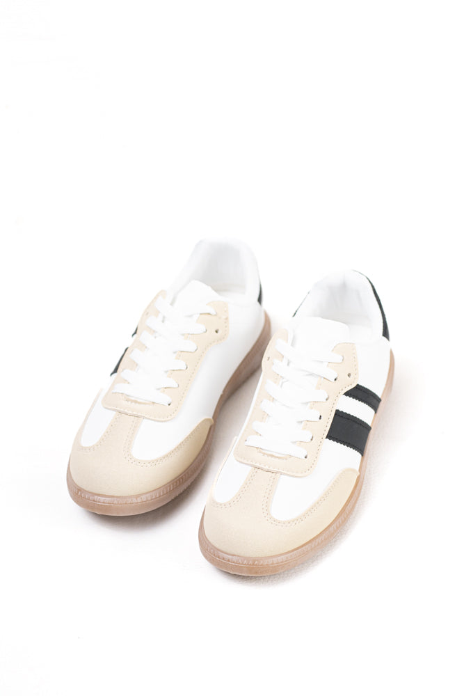 Zapatillas retro mujer con cordones