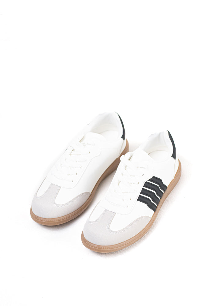 Zapatillas retro mujer con cordones suela flexible