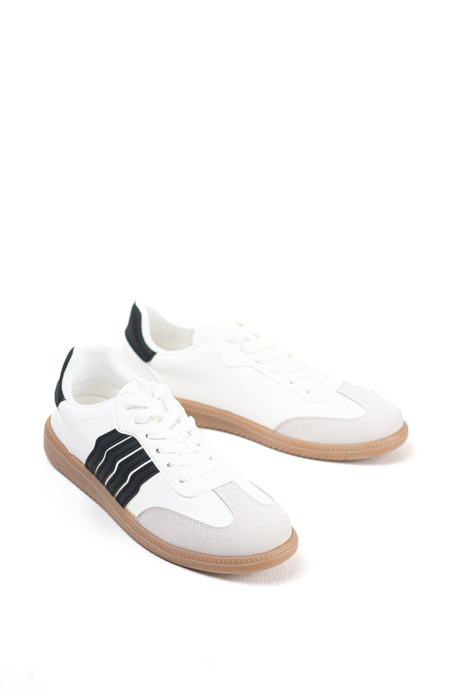 Zapatillas retro mujer con cordones suela flexible