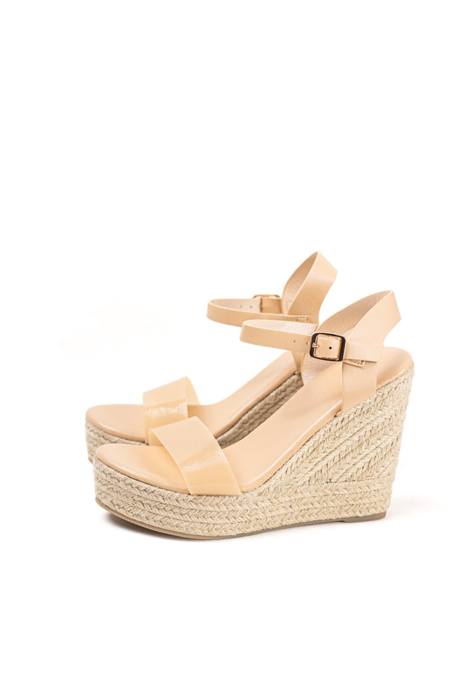 Sandalias mujer cuñas altas con plataforma de espartos con plantilla acolchada