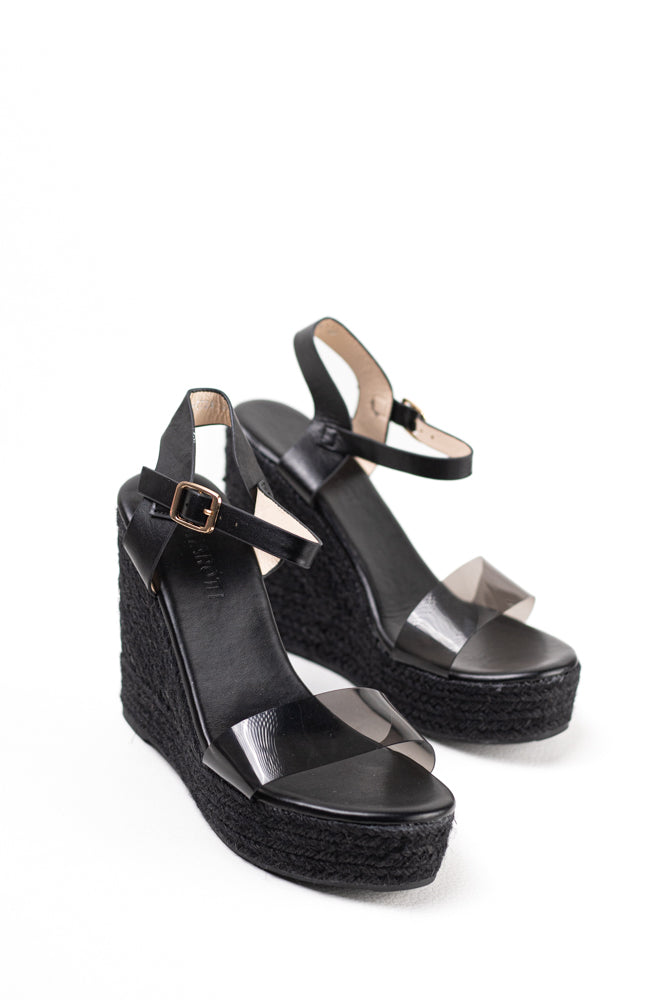 Sandalias mujer cuñas altas con plataforma de espartos con plantilla acolchada