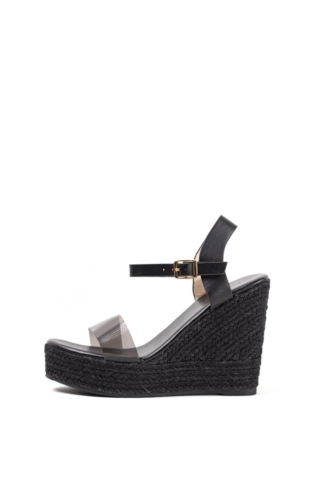 Sandalias mujer cuñas altas con plataforma de espartos con plantilla acolchada