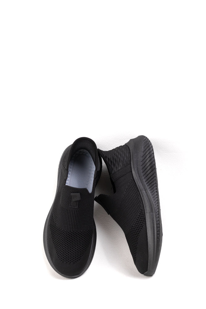Zapatillas Deportivas Slip-On Negras para Mujer, comodidad y estilo moderno