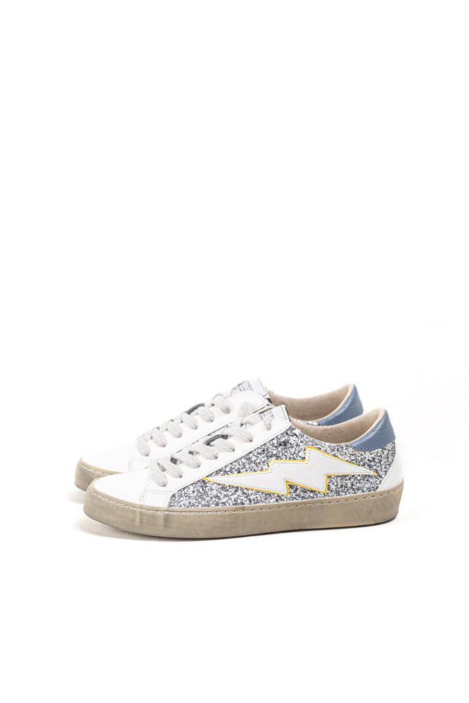 Zapatillas Casual para Mujer con Detalles Brillantes y Estrella Azul, combina confort y estilo.Corina