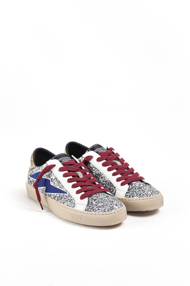 Zapatillas Casual para Mujer con Detalles Brillantes y Estrella Azul, combina confort y estilo.Corina