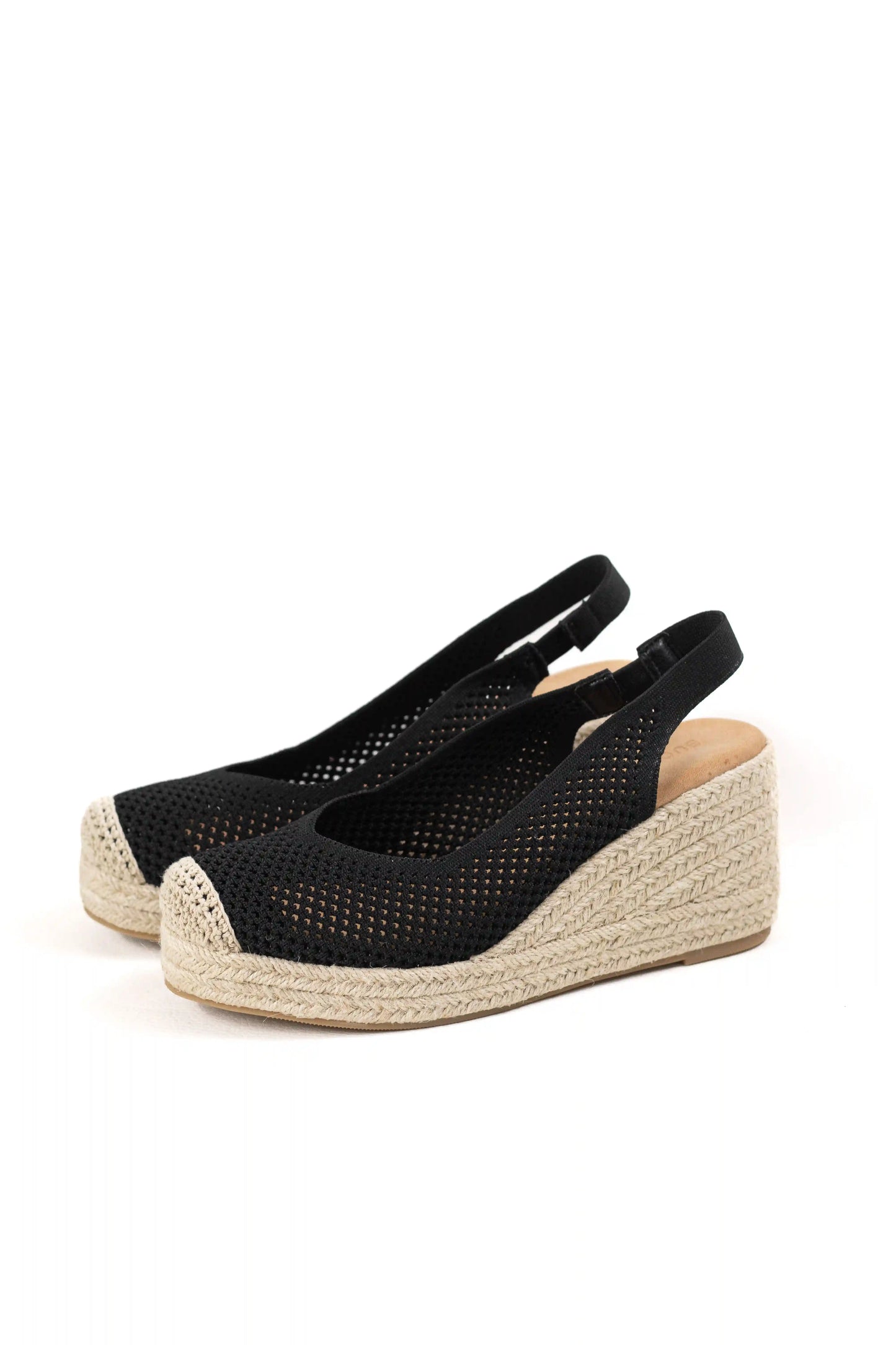 sandalias de cunas con tejido calado suela de yute estilo slingback y puntera cerrada sandalias color Doradas talla 41