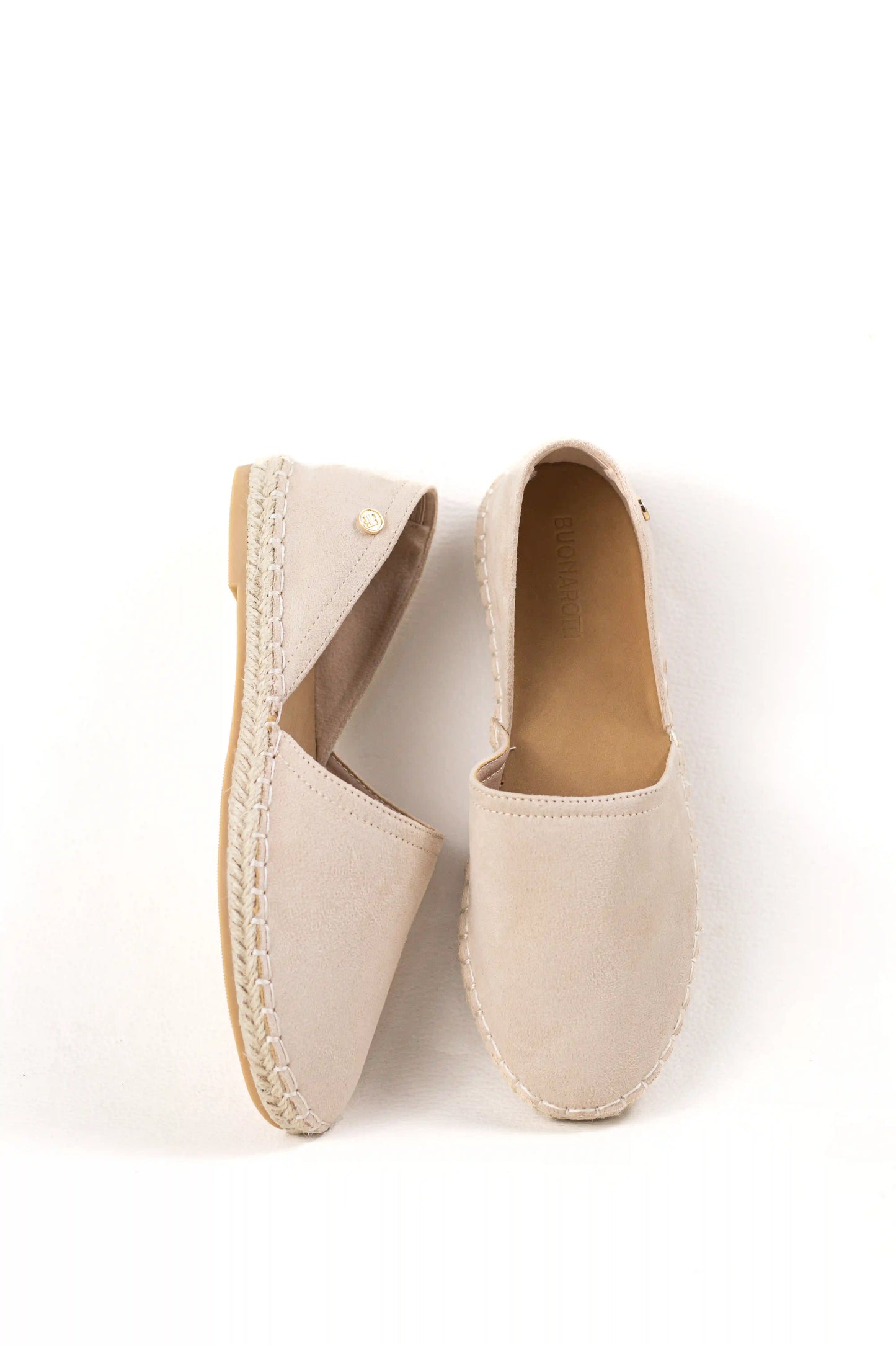 alpargata con suela de yute estilo slip on y puntera cerrada color Beige talla 38