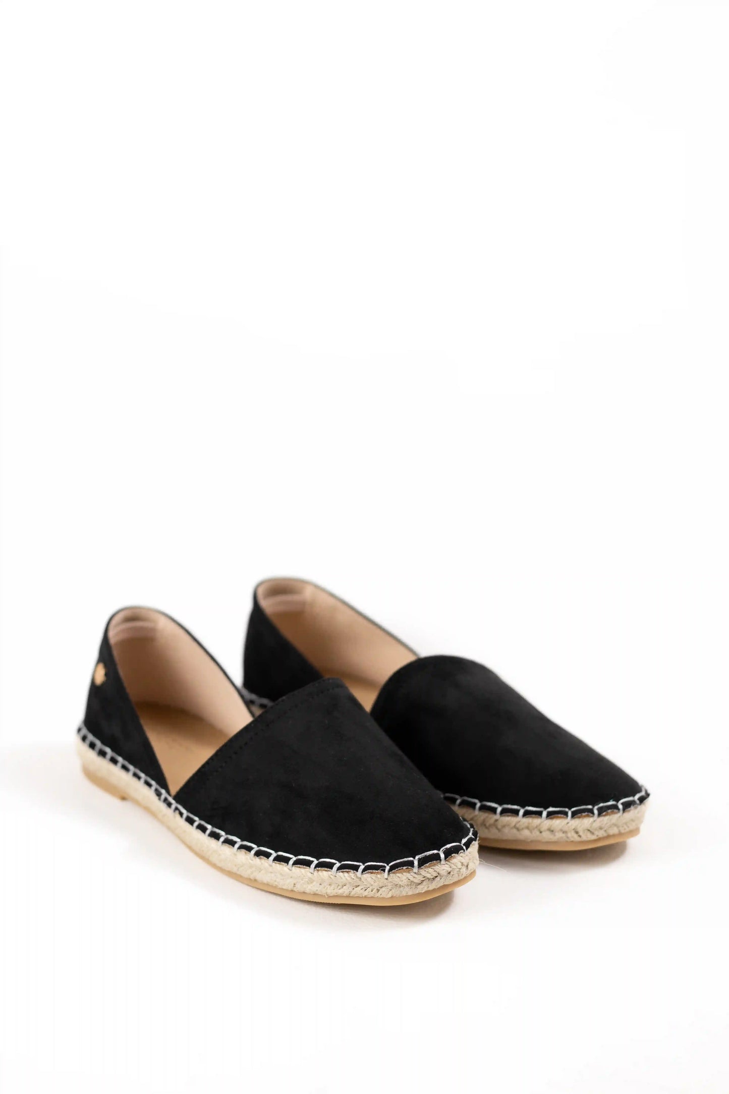 alpargata con suela de yute estilo slip on y puntera cerrada color Apricot talla 41