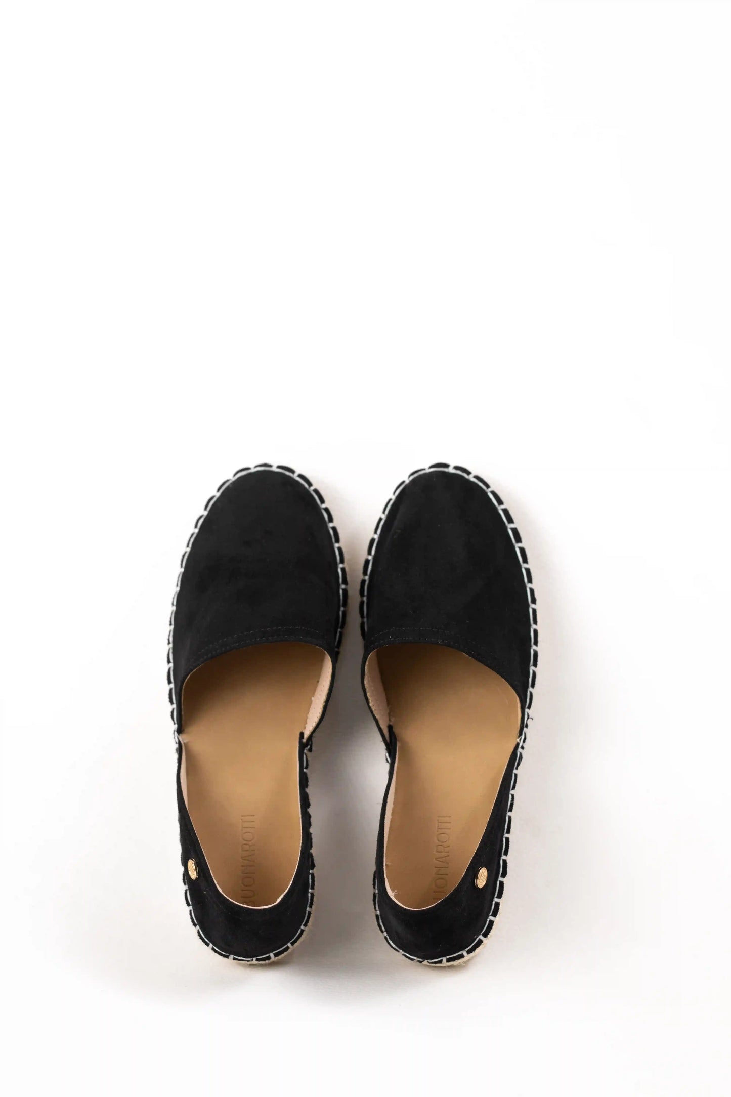 alpargata con suela de yute estilo slip on y puntera cerrada color Negras talla 37