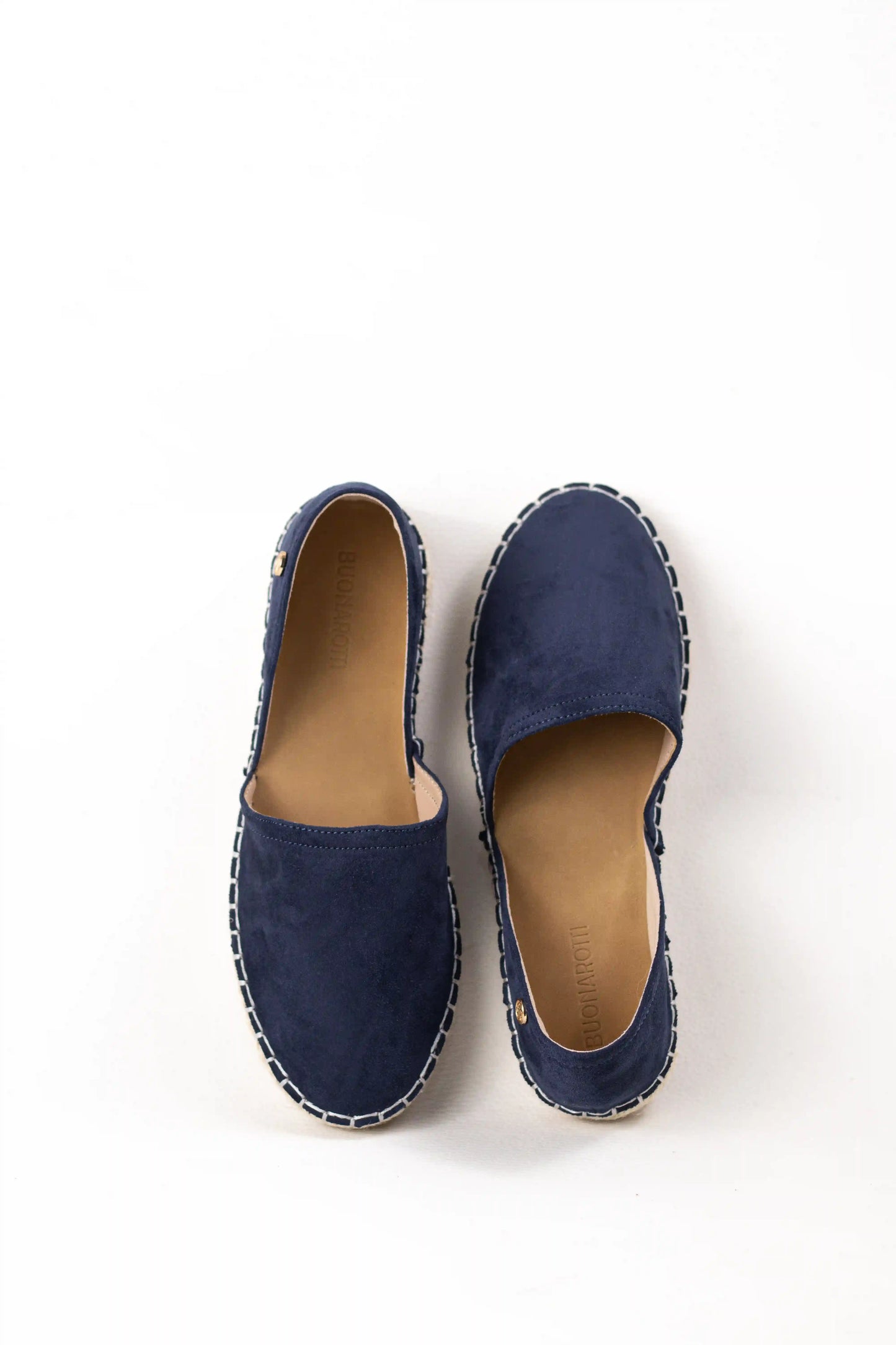 alpargata con suela de yute estilo slip on y puntera cerrada color Azul marino talla 36