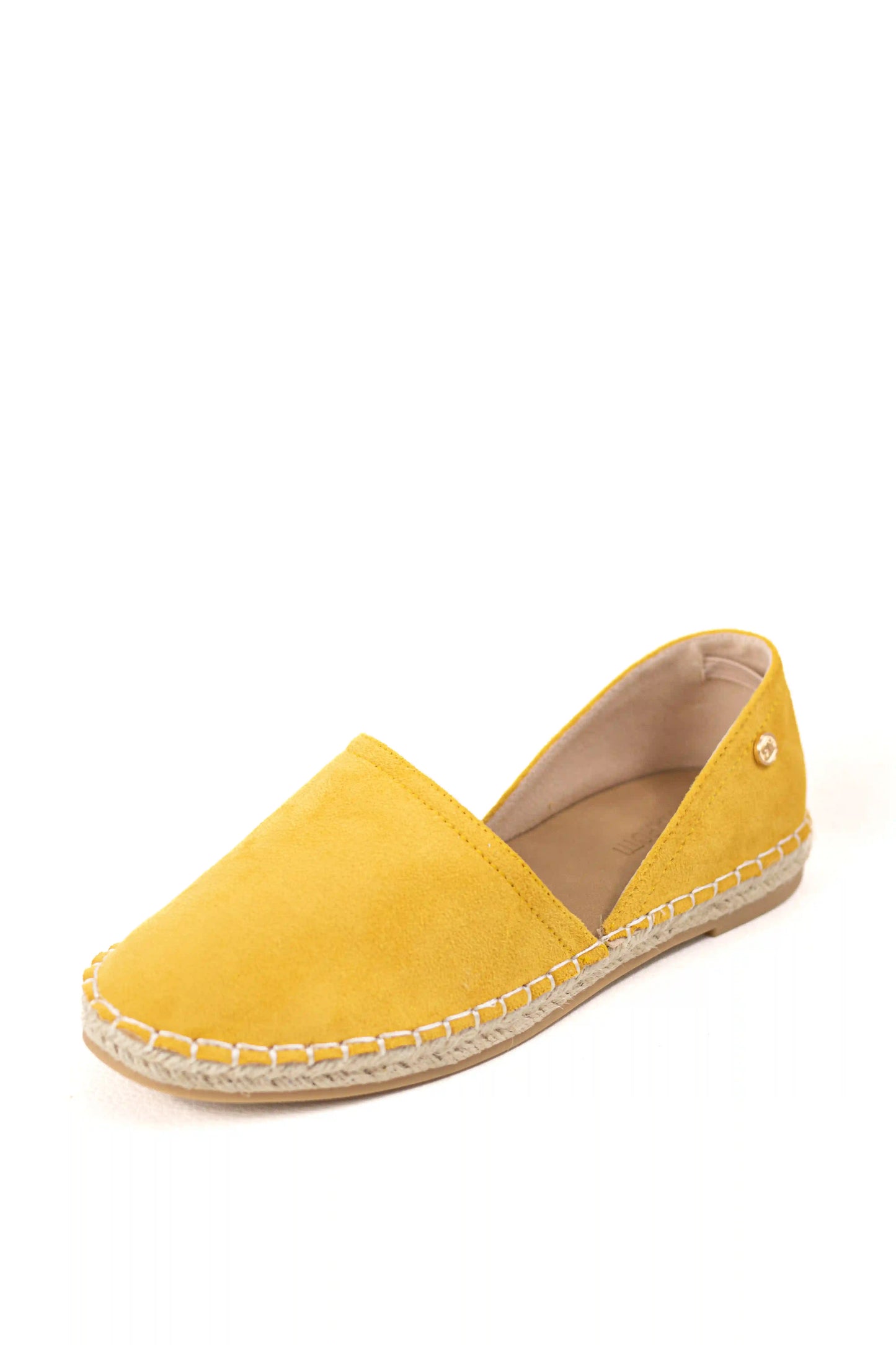 alpargata con suela de yute estilo slip on y puntera cerrada color Verde talla 41