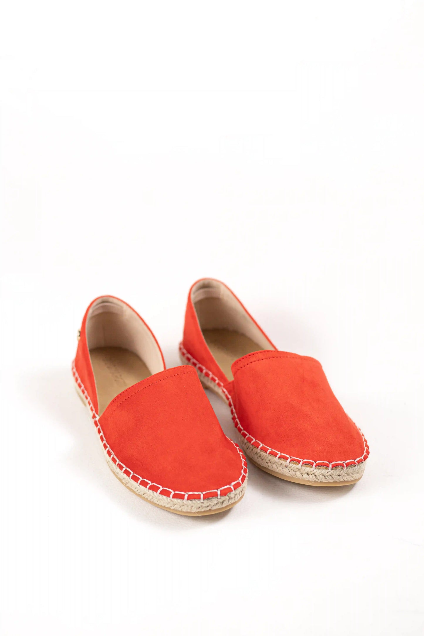 alpargata con suela de yute estilo slip on y puntera cerrada color Naranja talla 36